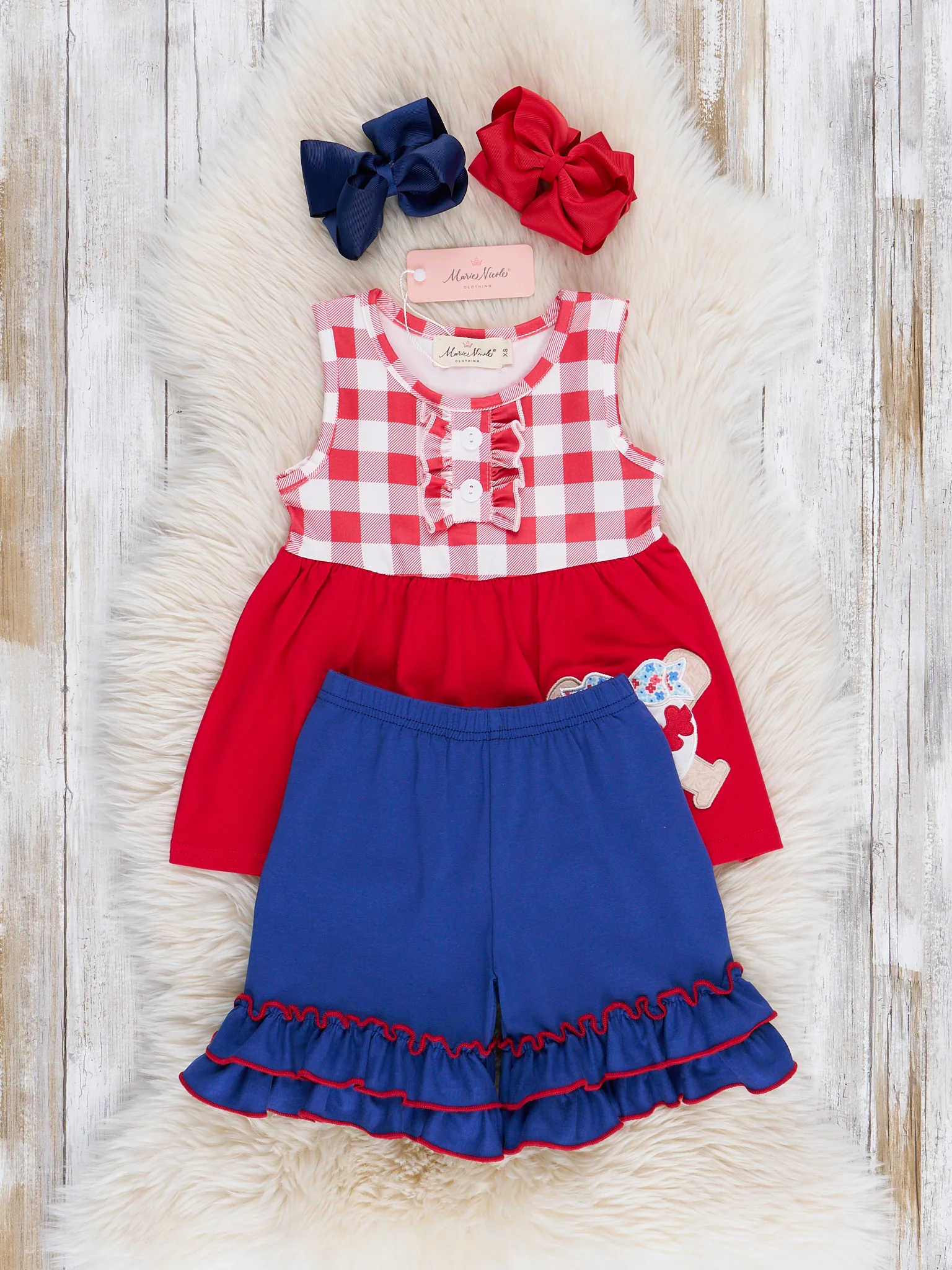 Grand Slam Embroidered Ruffle Outfit - Image 3