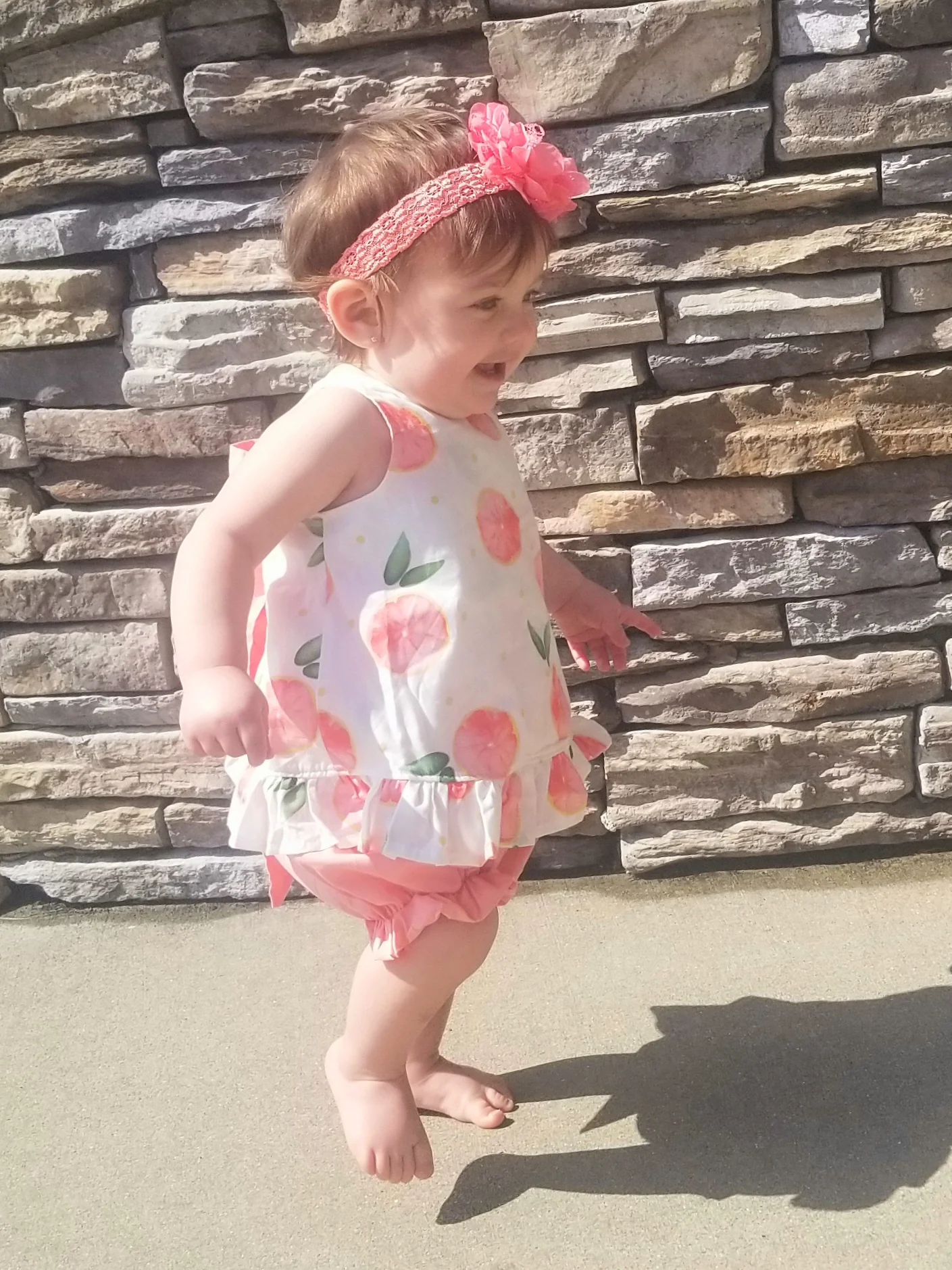 Grapefruit Ruffle Open-Back Bow Outfit - Image 5