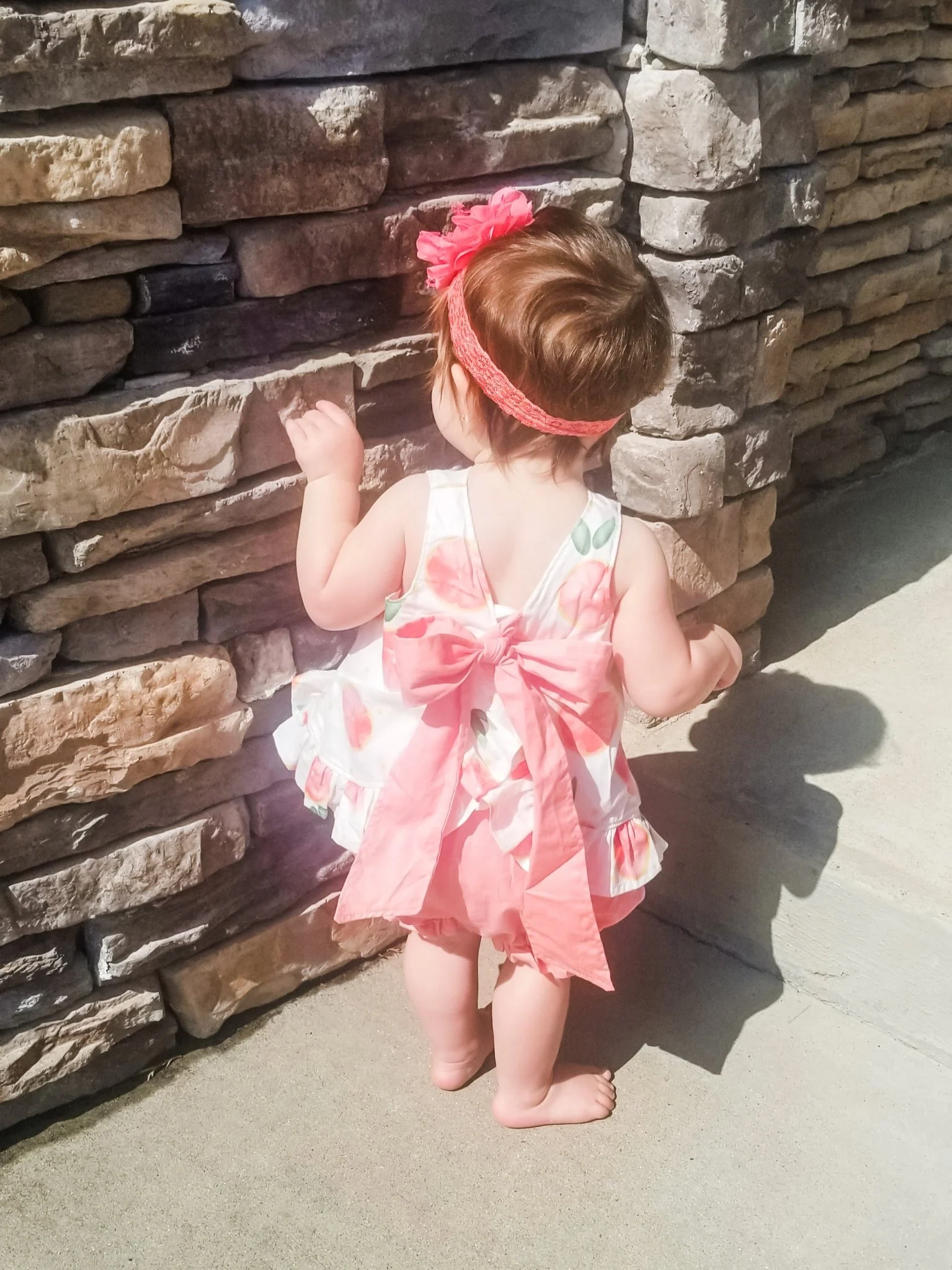 Grapefruit Ruffle Open-Back Bow Outfit - Image 6