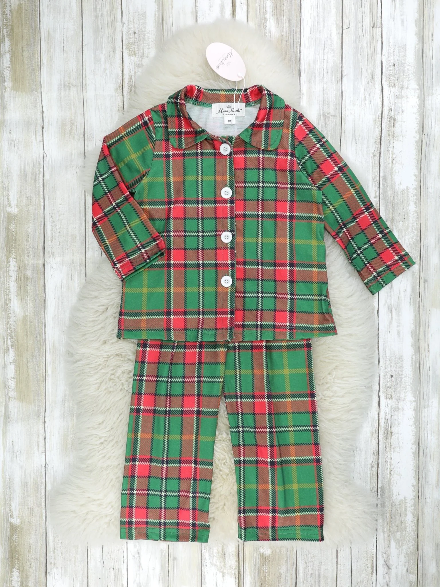 Green & Red Plaid Pajamas