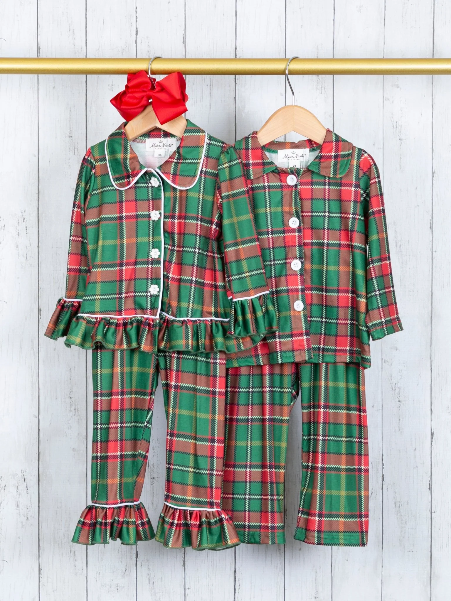 Green & Red Plaid Pajamas - Image 4