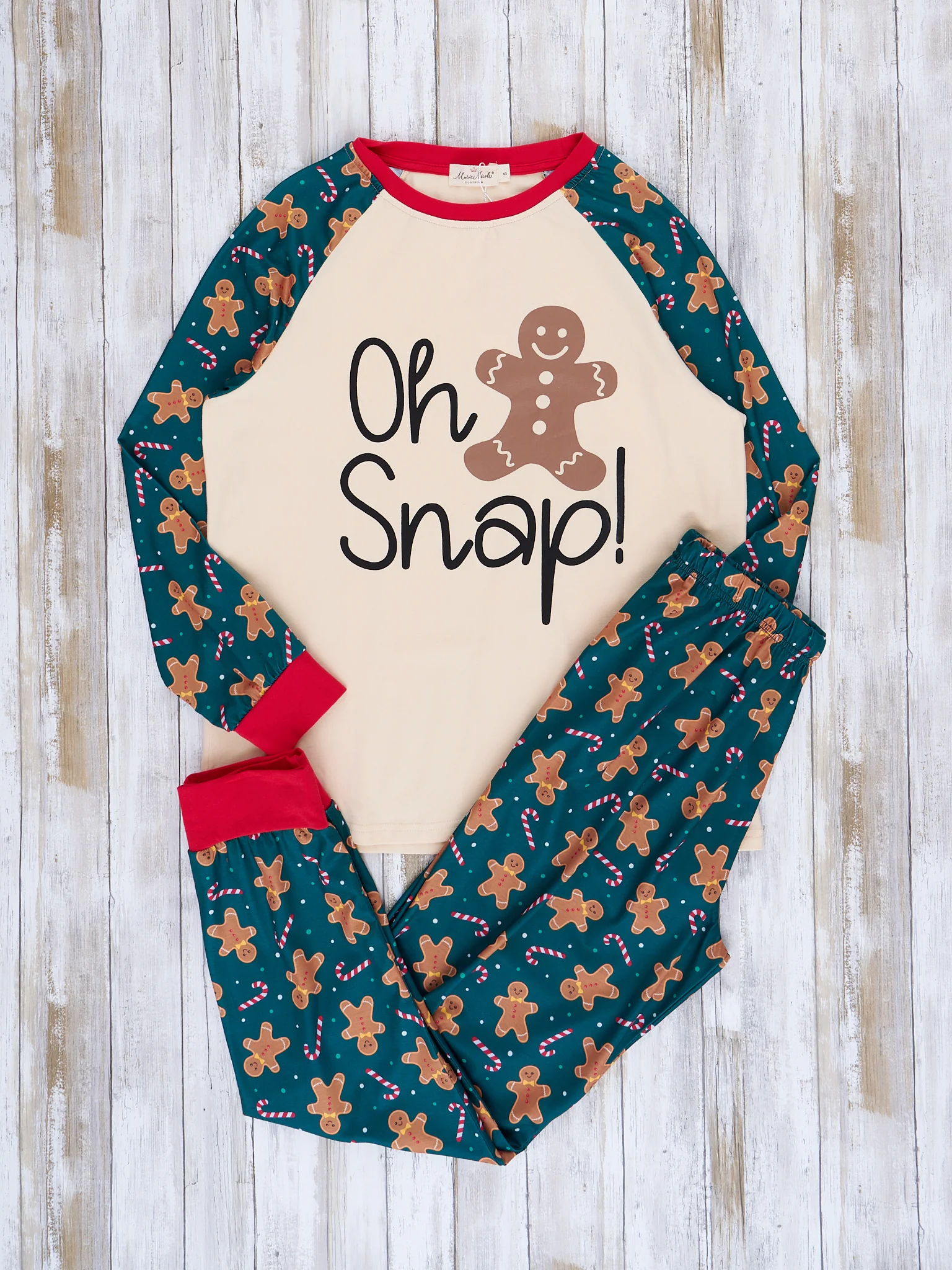 Green Ginger Snap Raglan Family Pajamas - Image 10