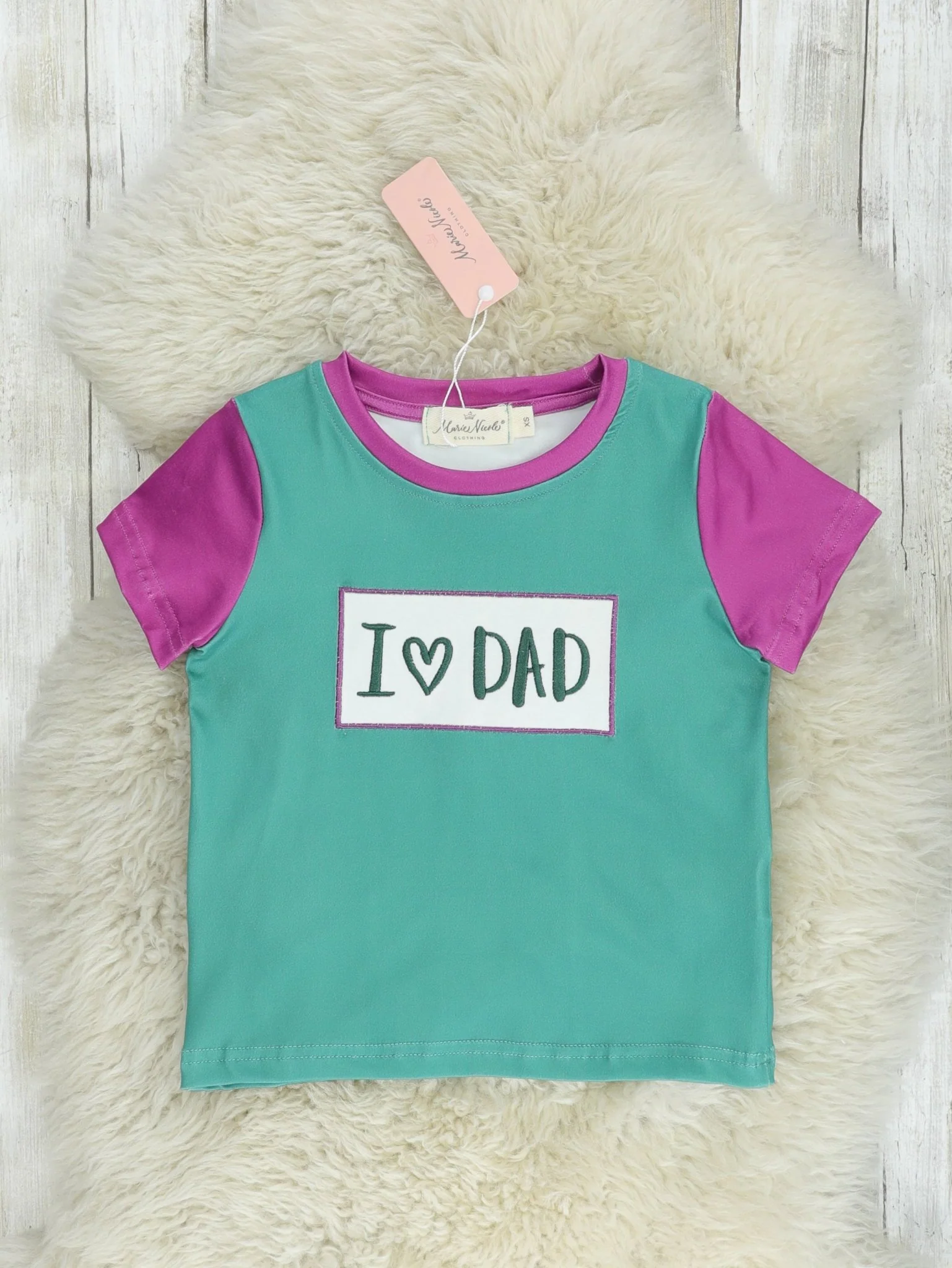Green "I Love Dad" Shirt