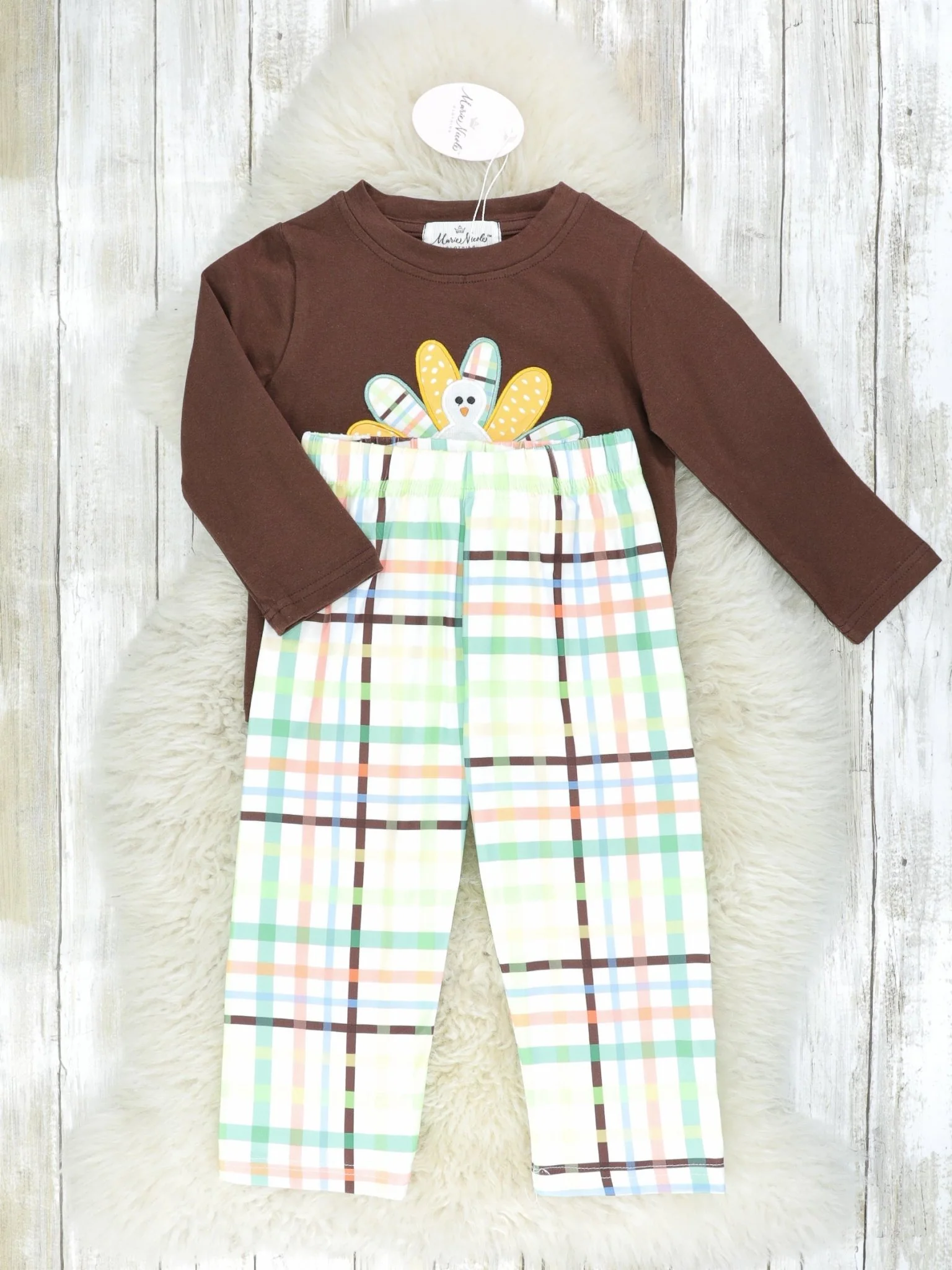 Green Plaid Turkey Outfit - Image 2