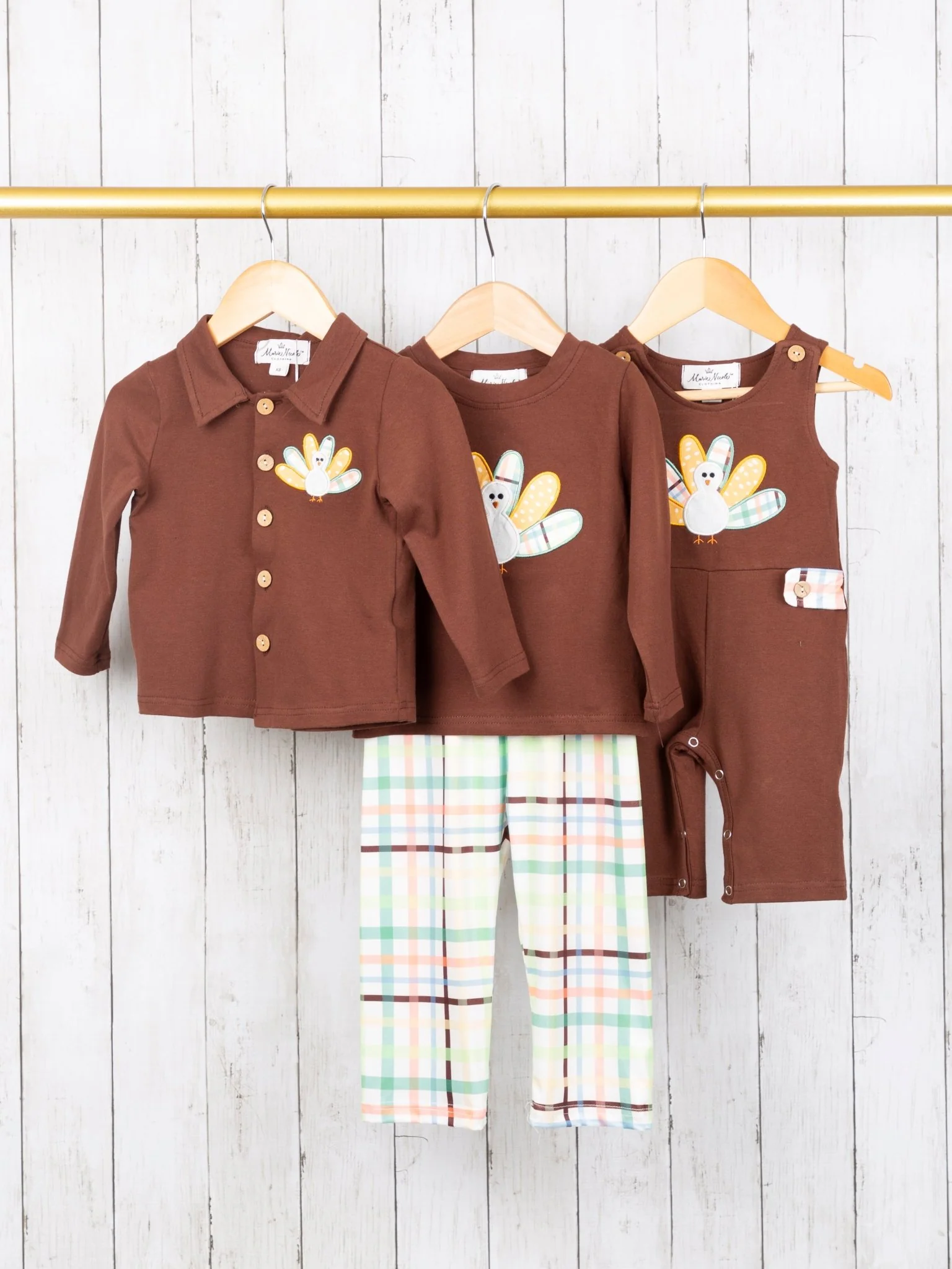 Green Plaid Turkey Outfit - Image 3
