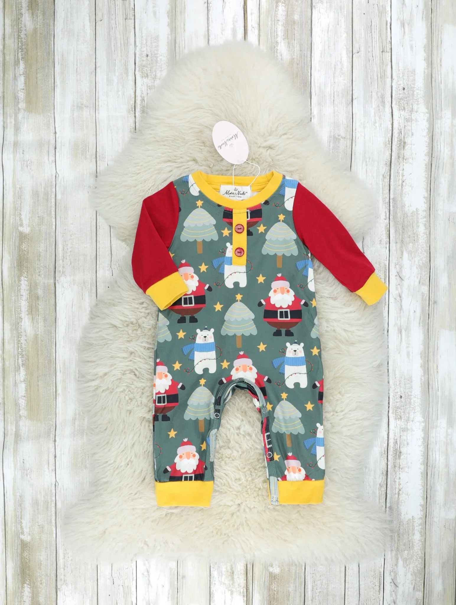 Green Santa Romper