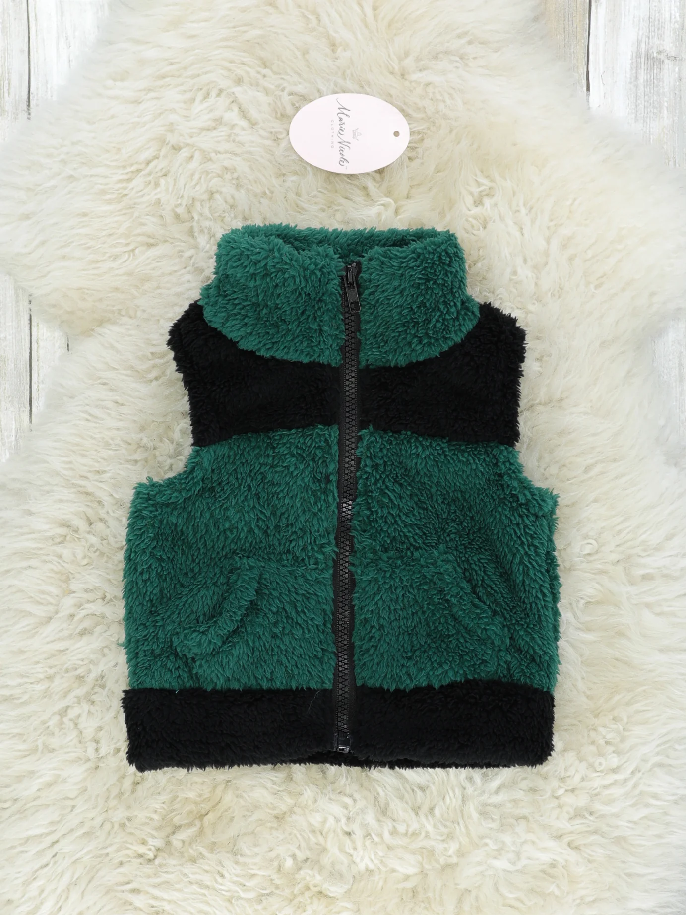 Green Vest, Romper, & Joggers Outfit - Image 3