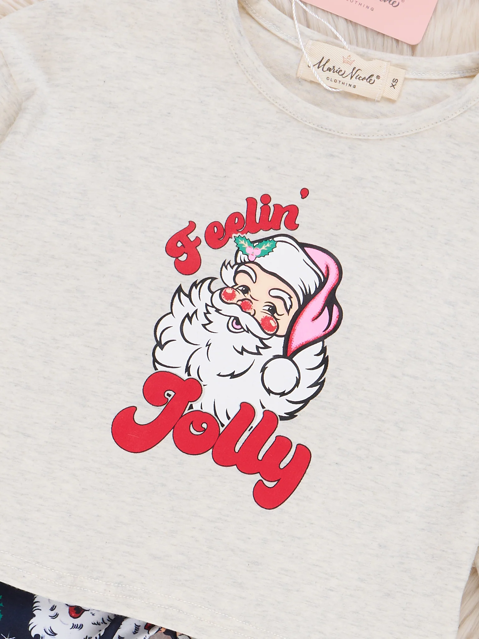 Grey & Black "Feelin' Jolly" Bell Bottom Outfit - Image 3
