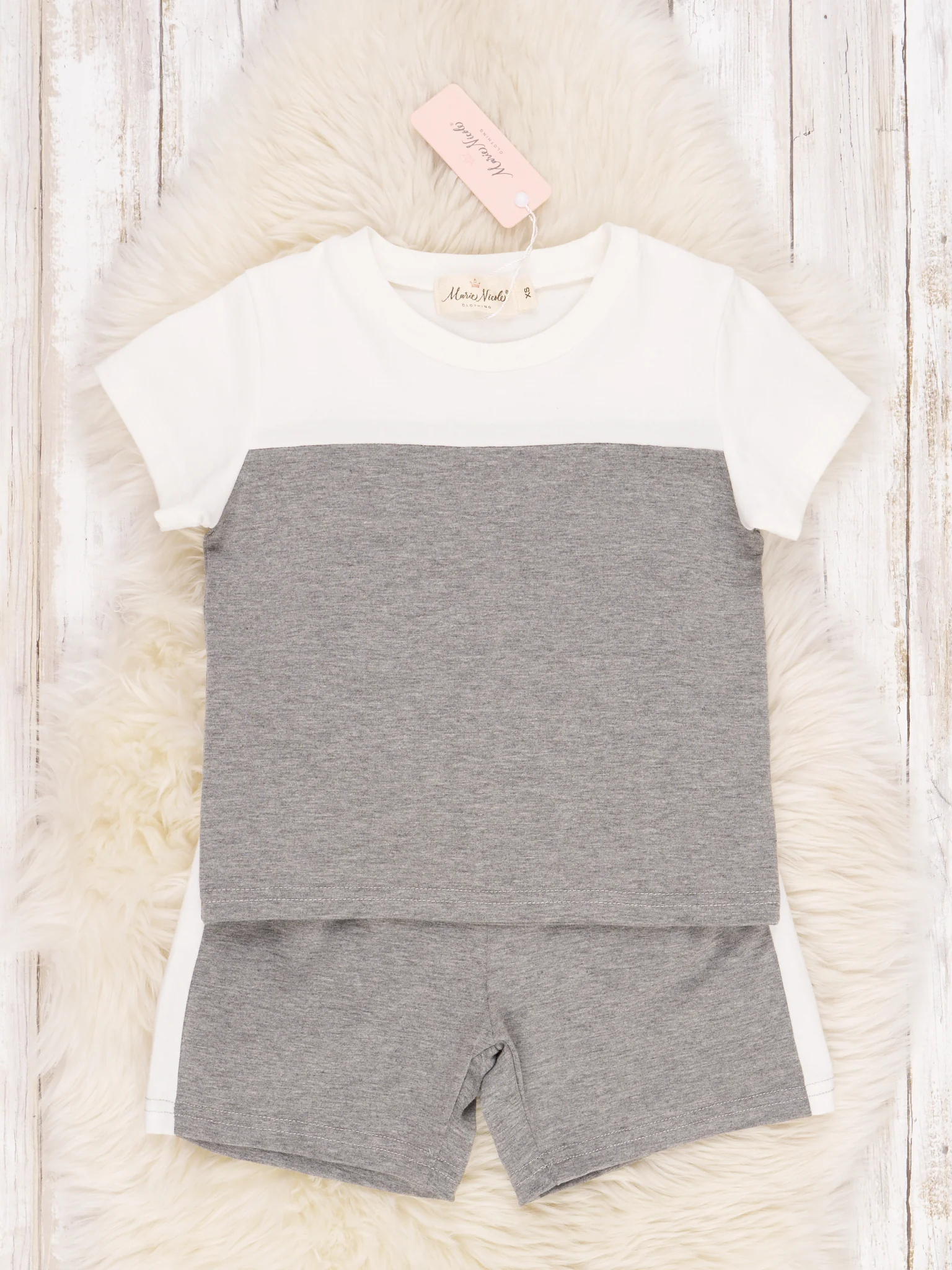 Grey Colorblock Outfit