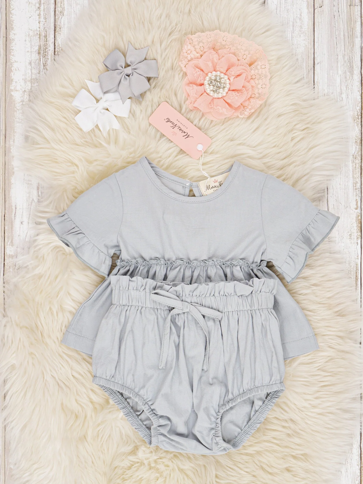 Grey Swing Top & Bloomers Outfit - Image 2