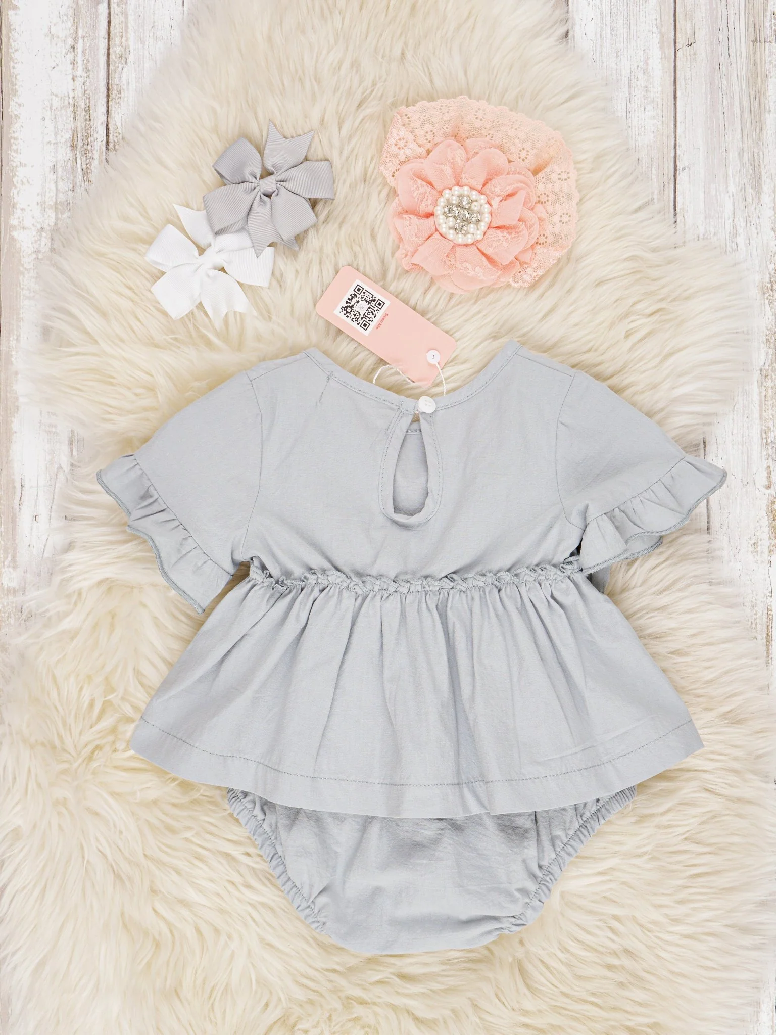 Grey Swing Top & Bloomers Outfit - Image 3