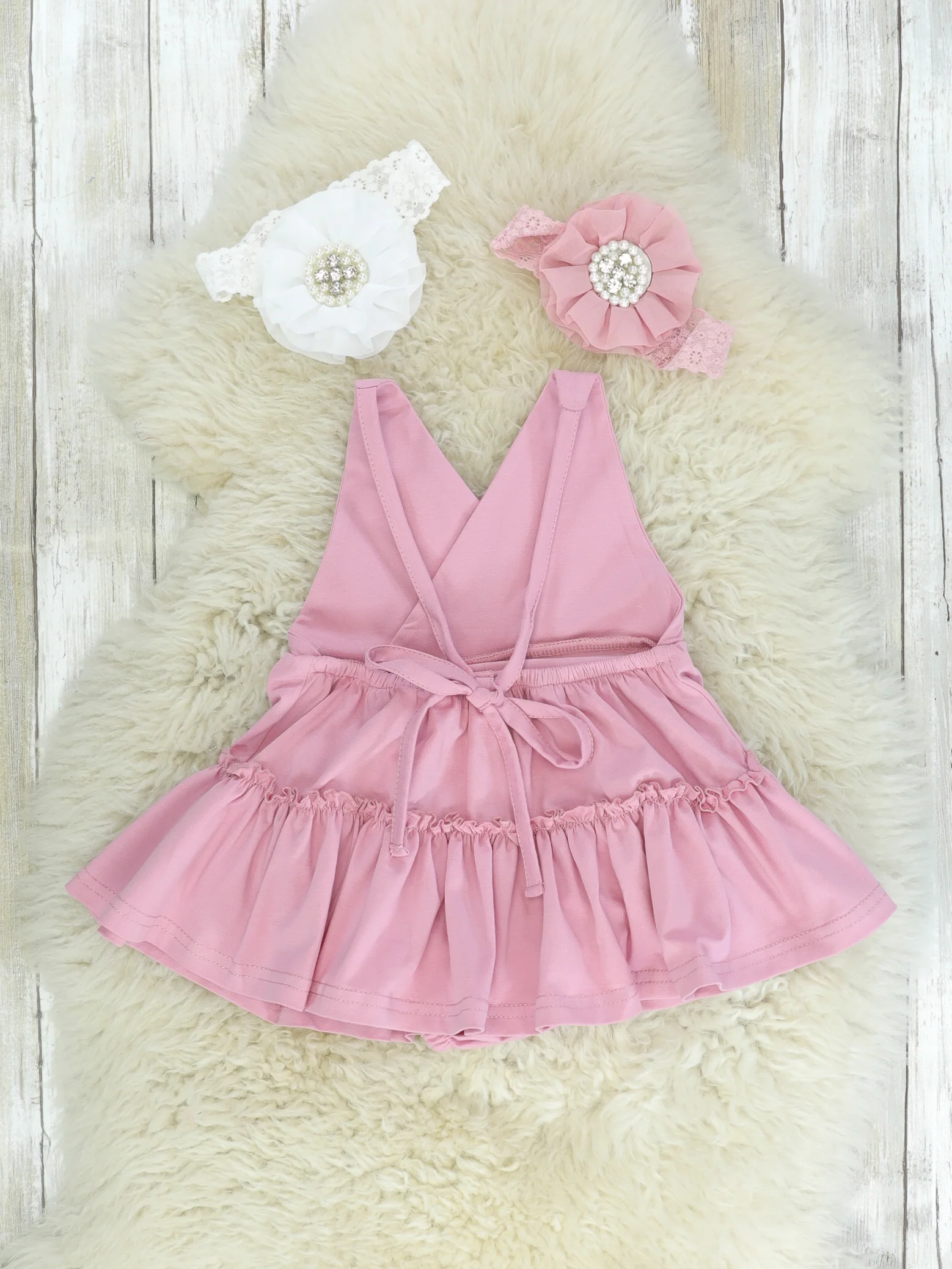 Halter Ruffled Bubble - Pink - Image 3