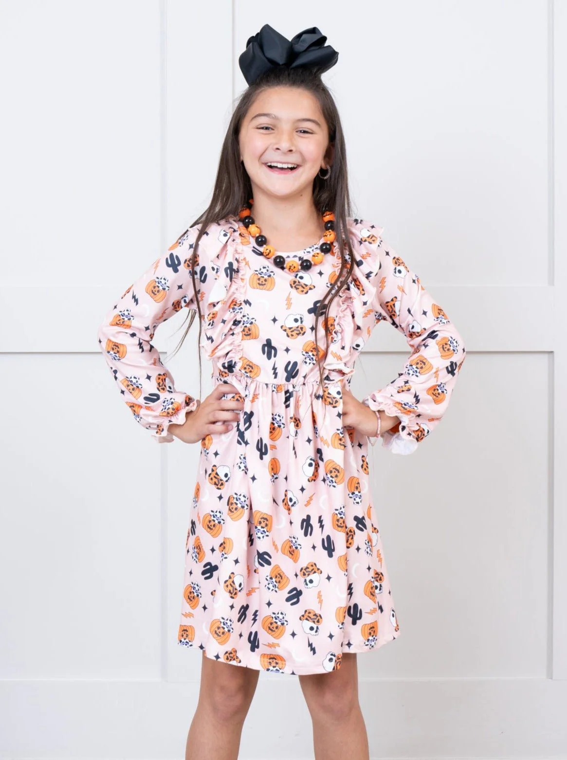 Happy Halloween Ruffle Dress - Image 5