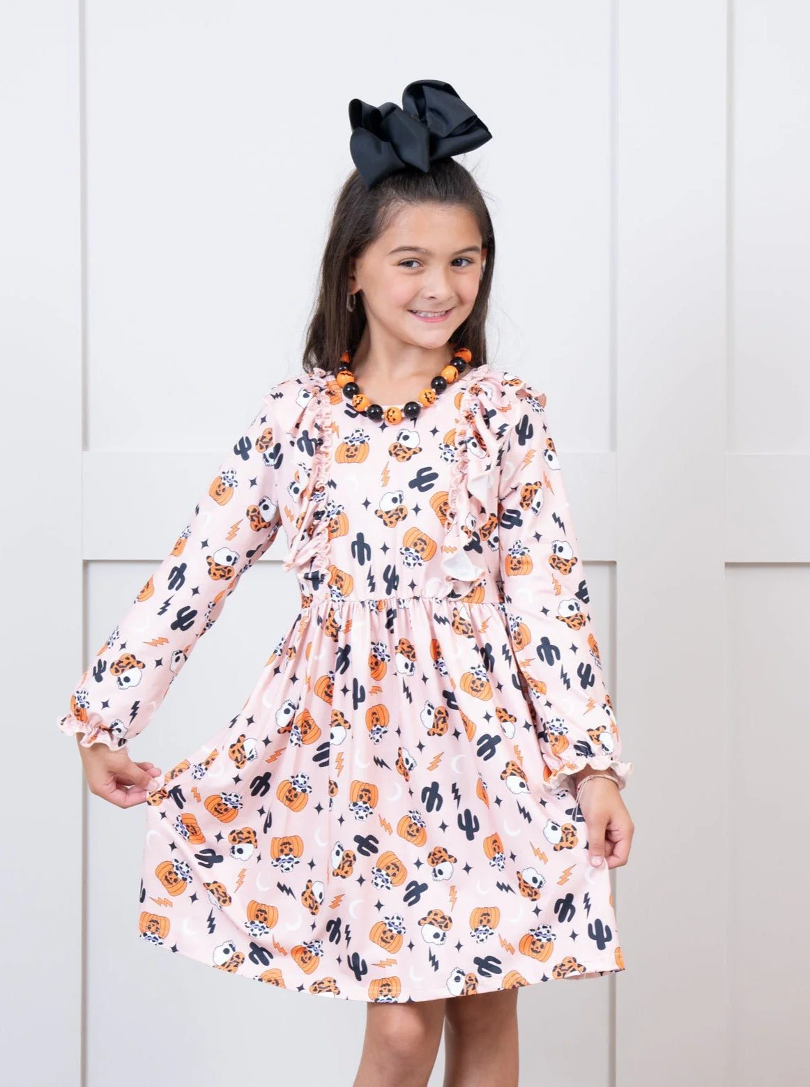 Happy Halloween Ruffle Dress - Image 6
