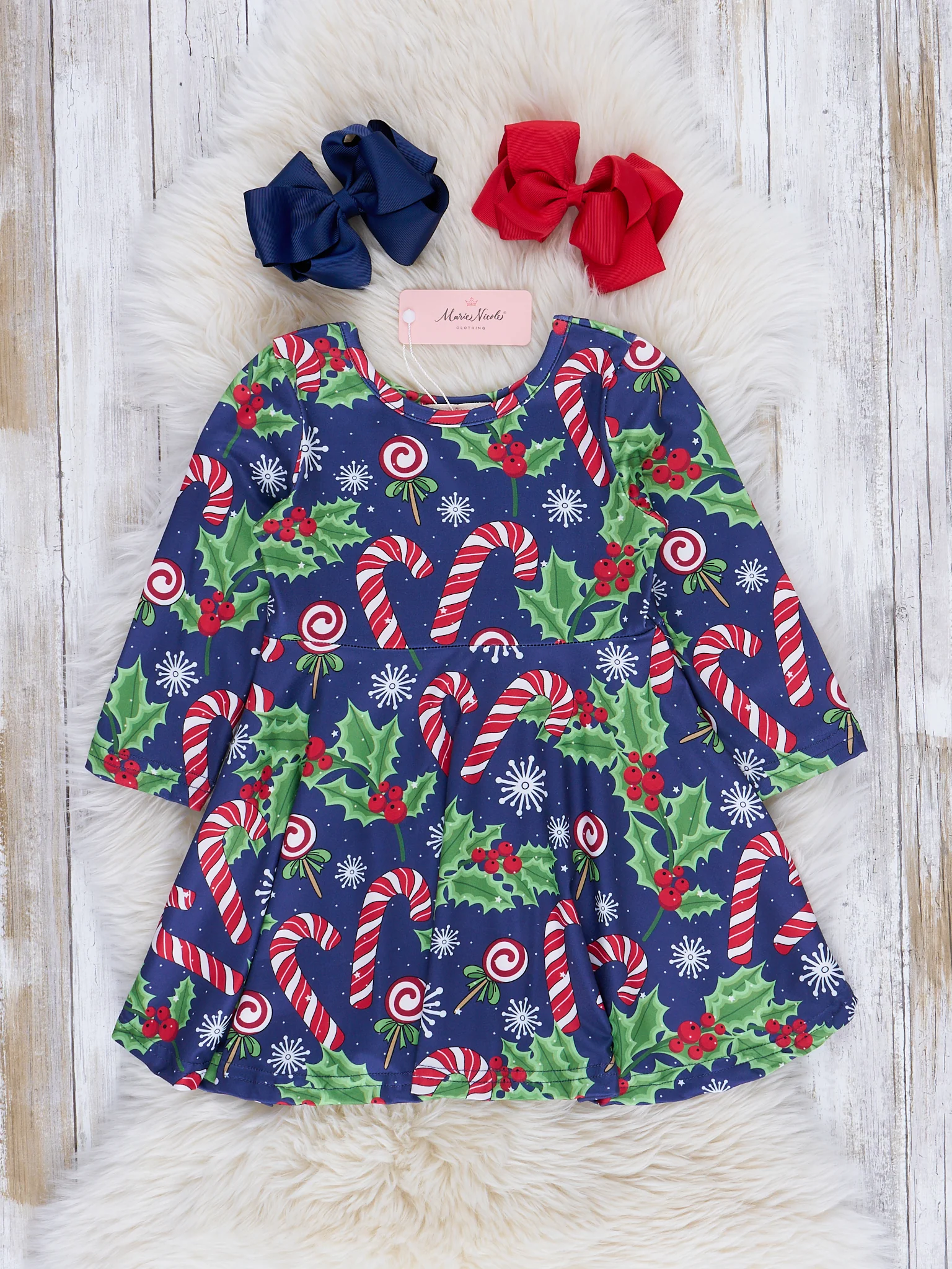 Happy Holidays Swing Dress - Image 2