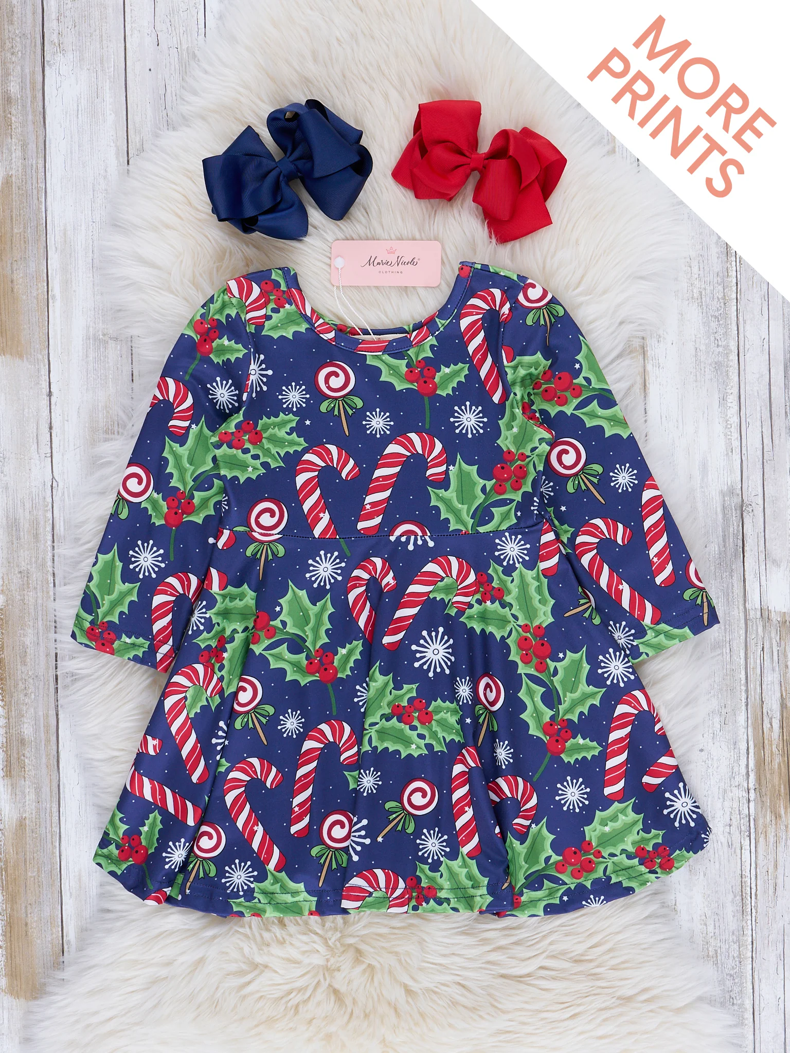 Happy Holidays Swing Dress - Image 3