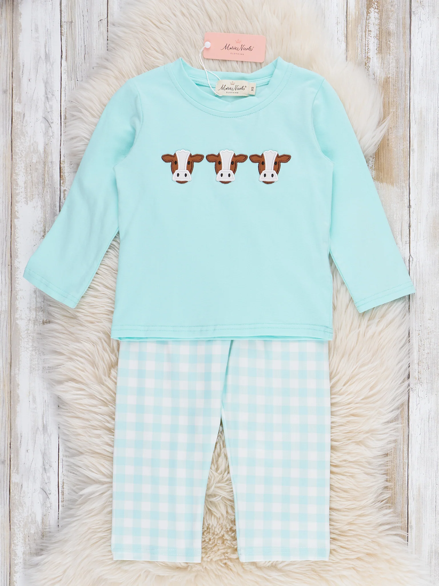 Happy Moo Days Plaid Outfit