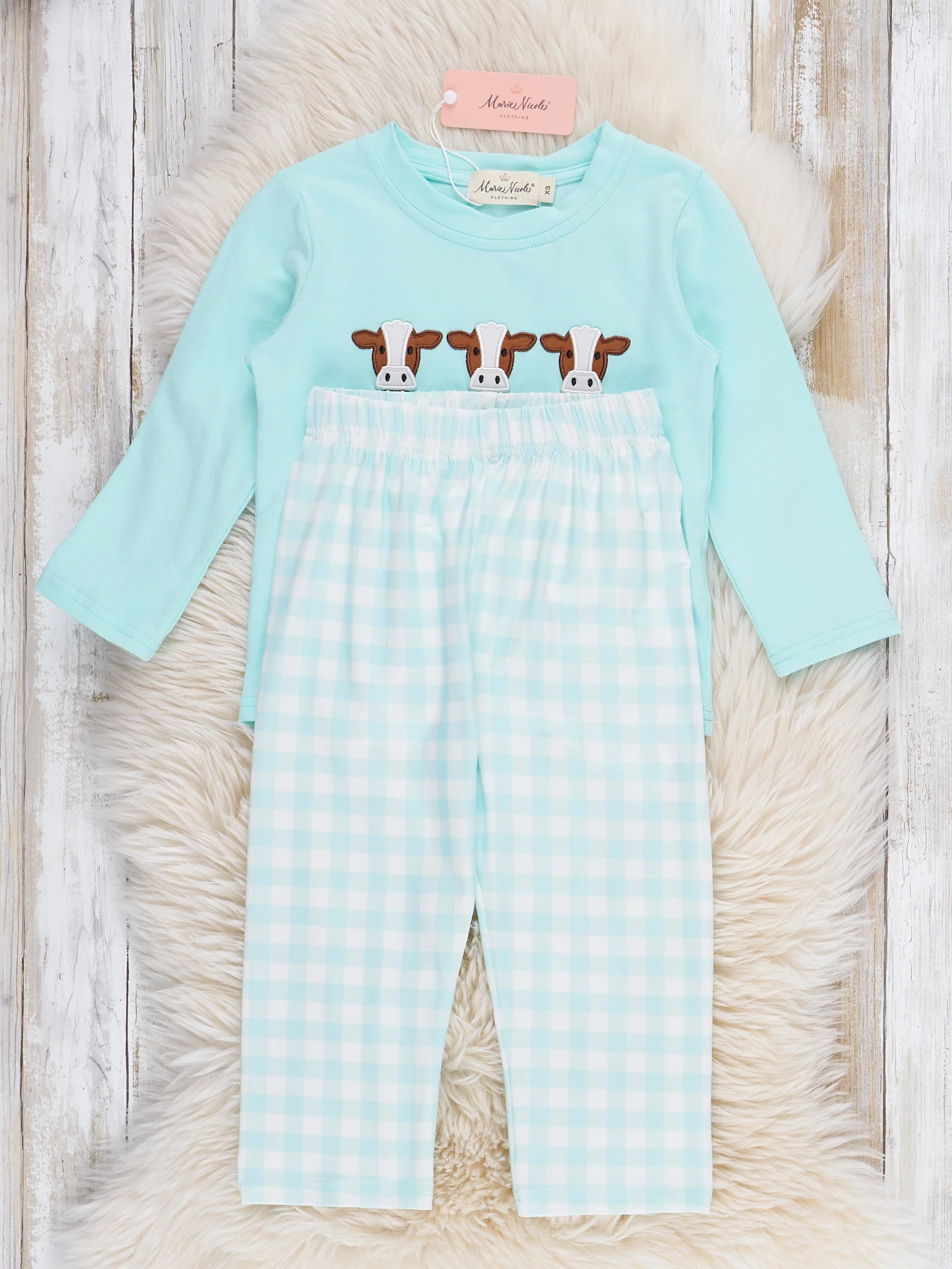 Happy Moo Days Plaid Outfit - Image 3
