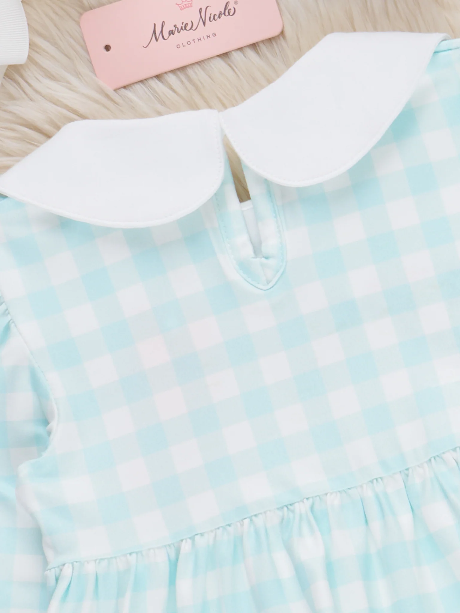 Happy Moo Days Plaid Ruffle Dress - Image 4
