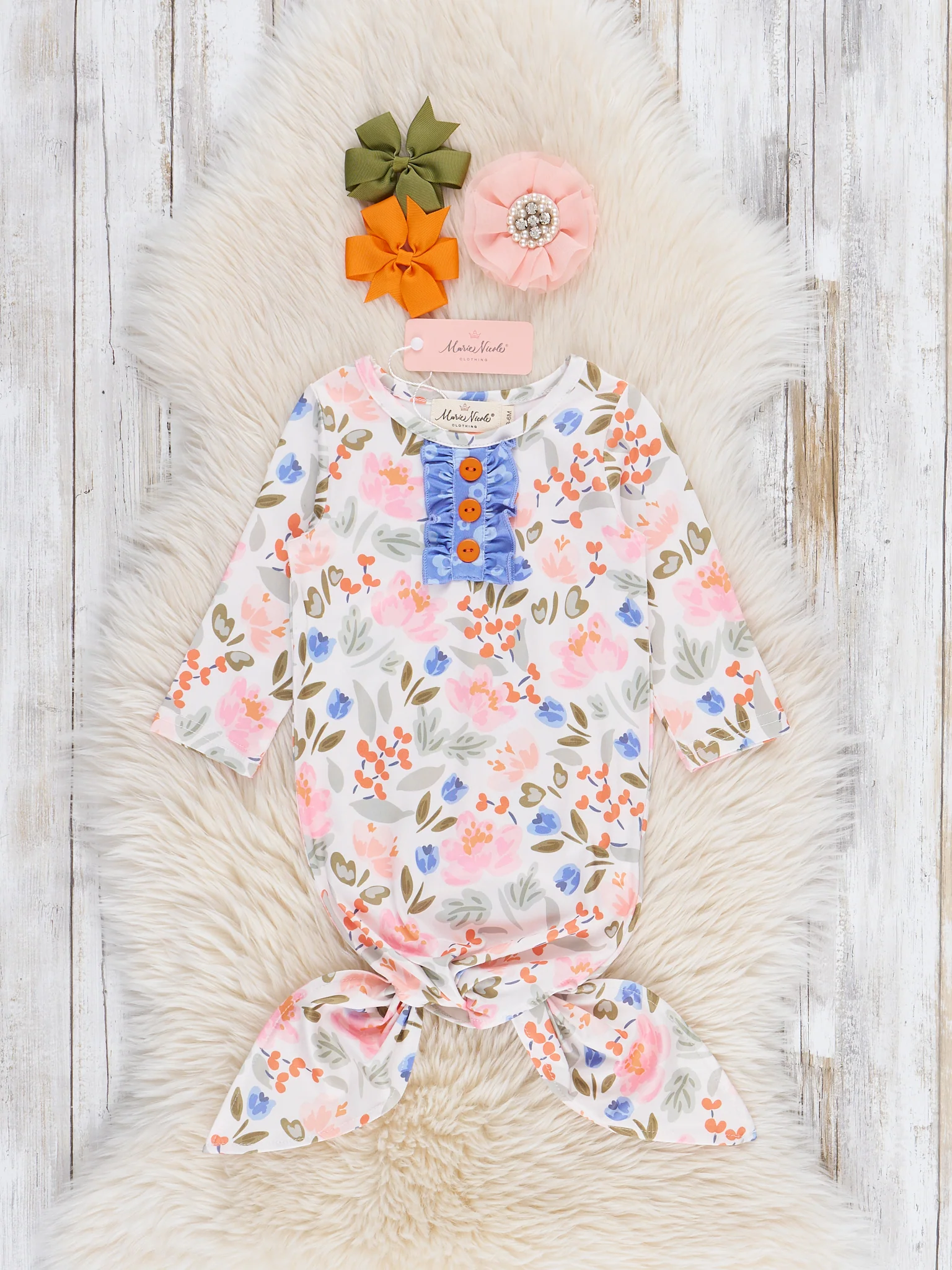 Harvest Moon Floral Knot Gown