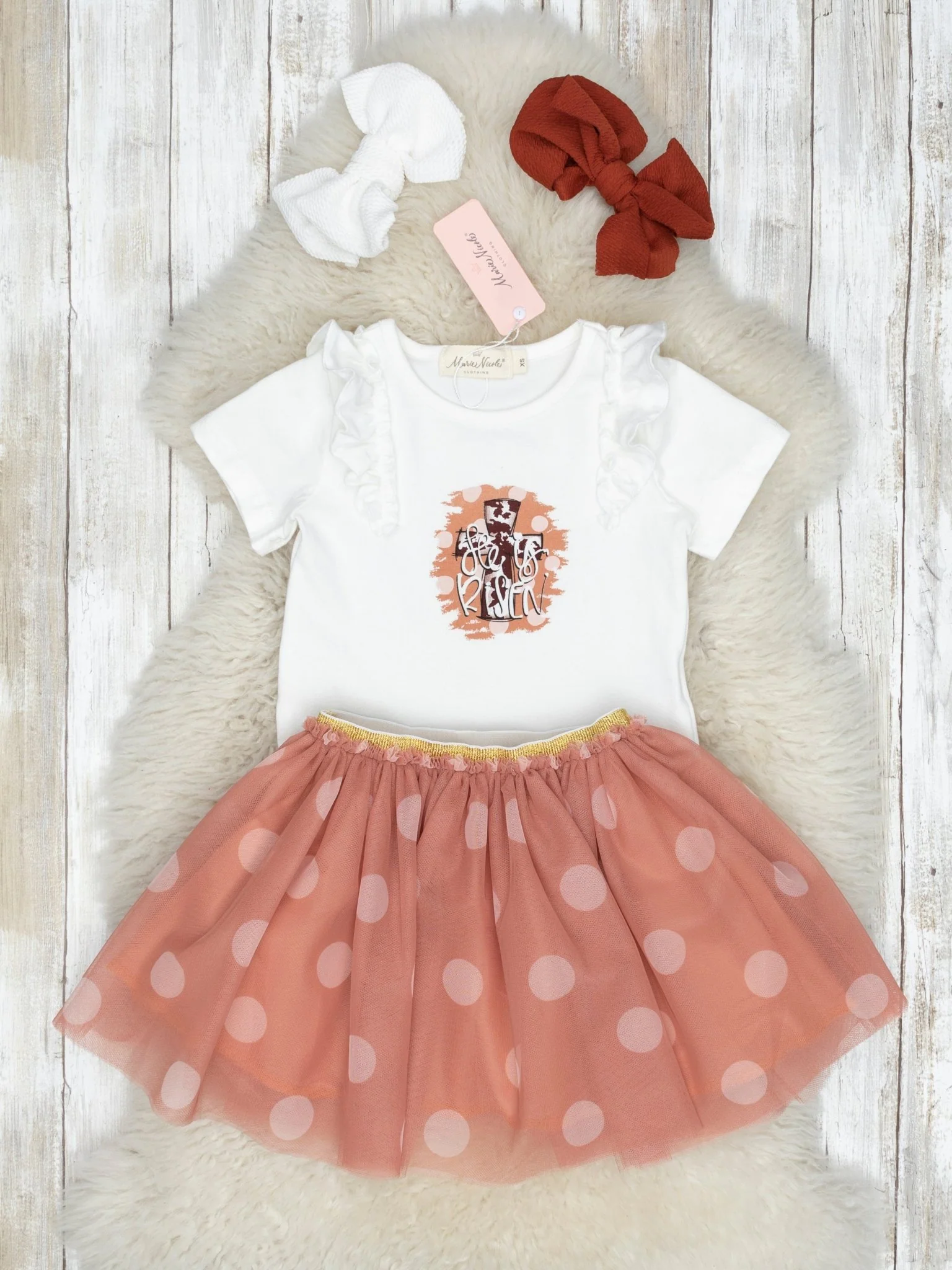 "He Is Risen" Tulle Skirt Outfit - Image 2