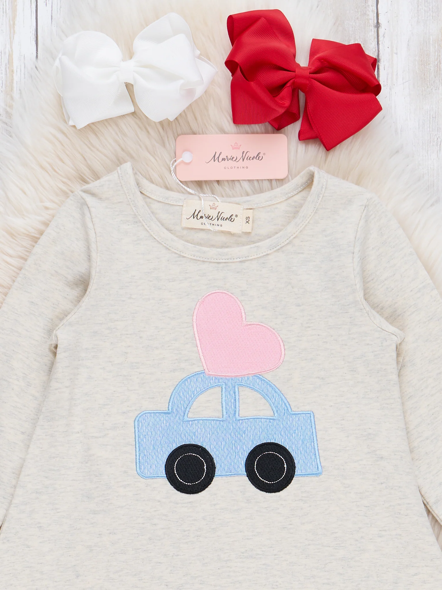 Heart Topped Car Ruffle Outfit - Image 3