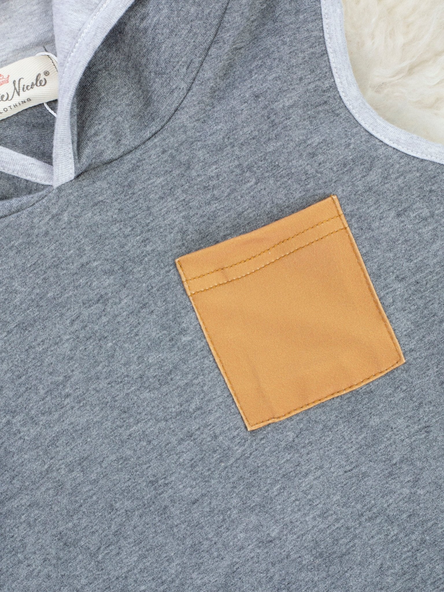 Heather Grey Hoodie Tank Outfit - Image 3