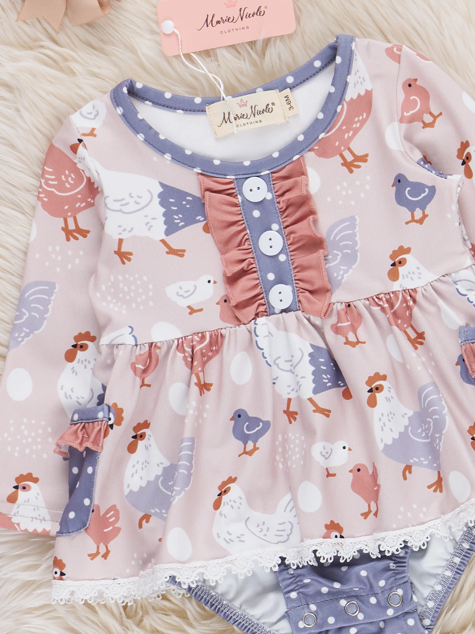 Henhouse Haven Bubble Romper - Image 2