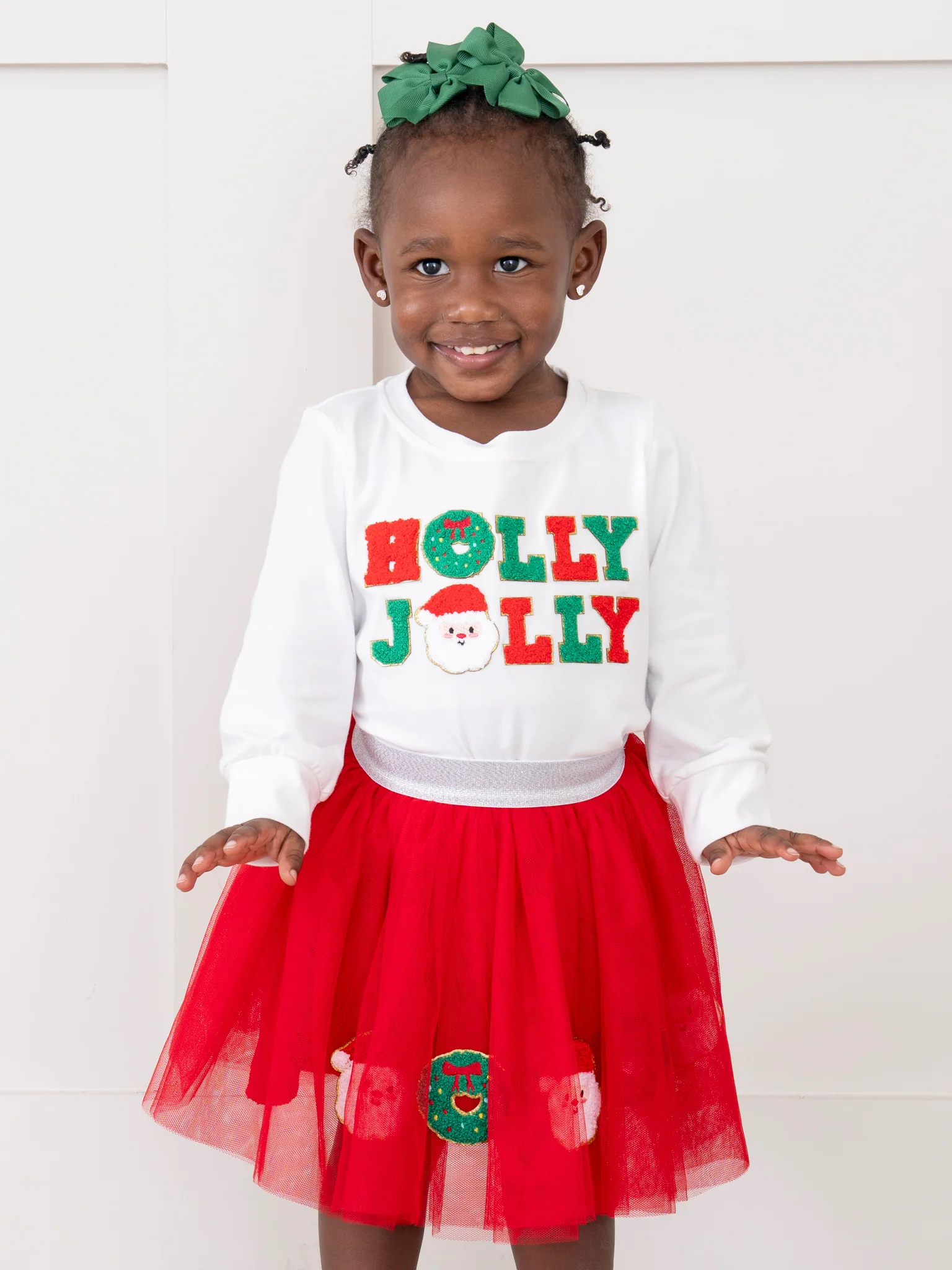 "Holly Jolly" Christmas Celebration Tulle Outfit