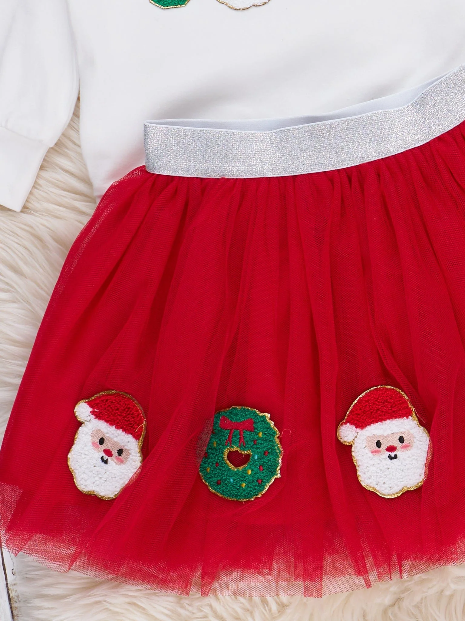 "Holly Jolly" Christmas Celebration Tulle Outfit - Image 4