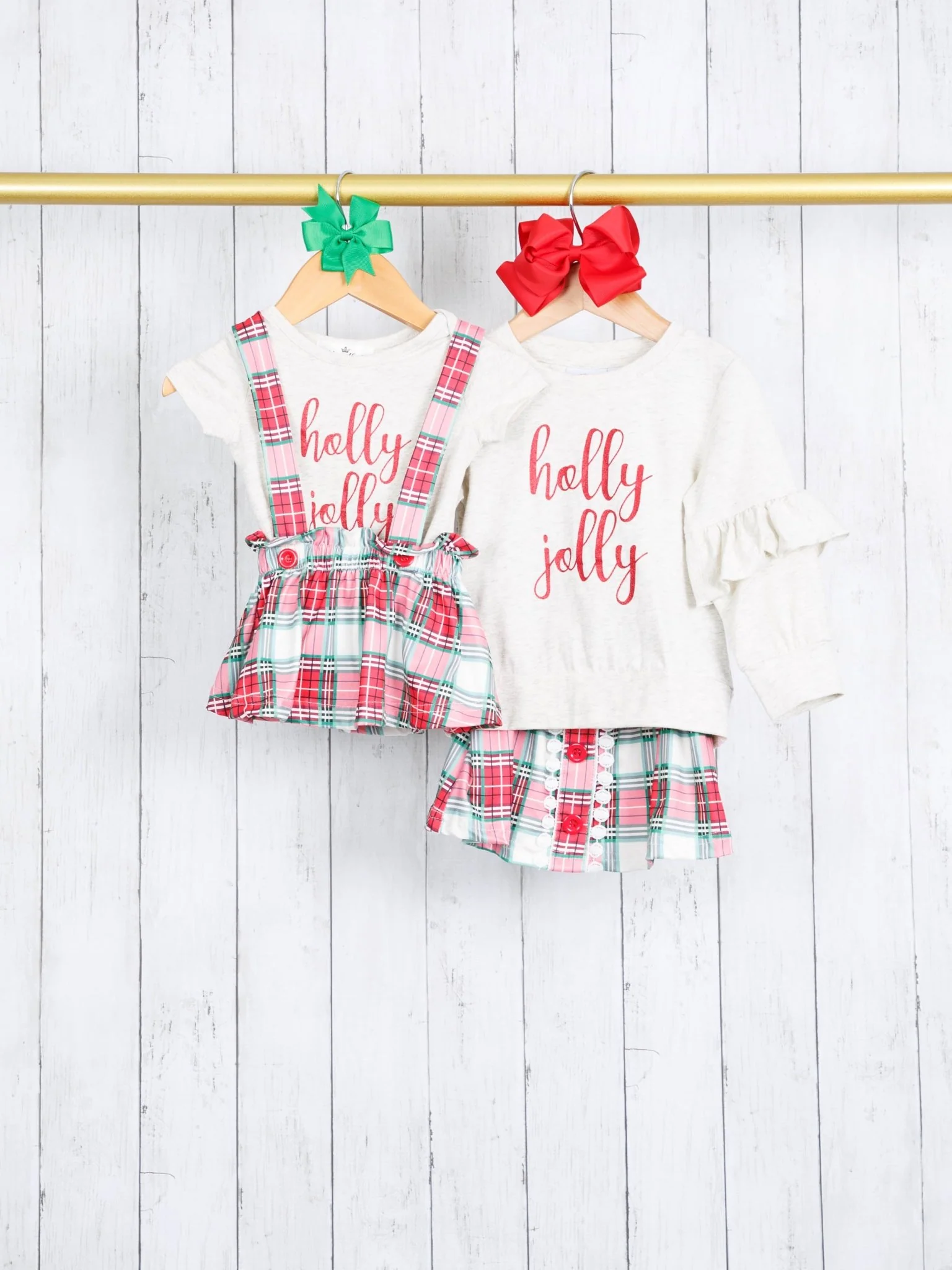 "Holly Jolly" Plaid Outfit - Image 3