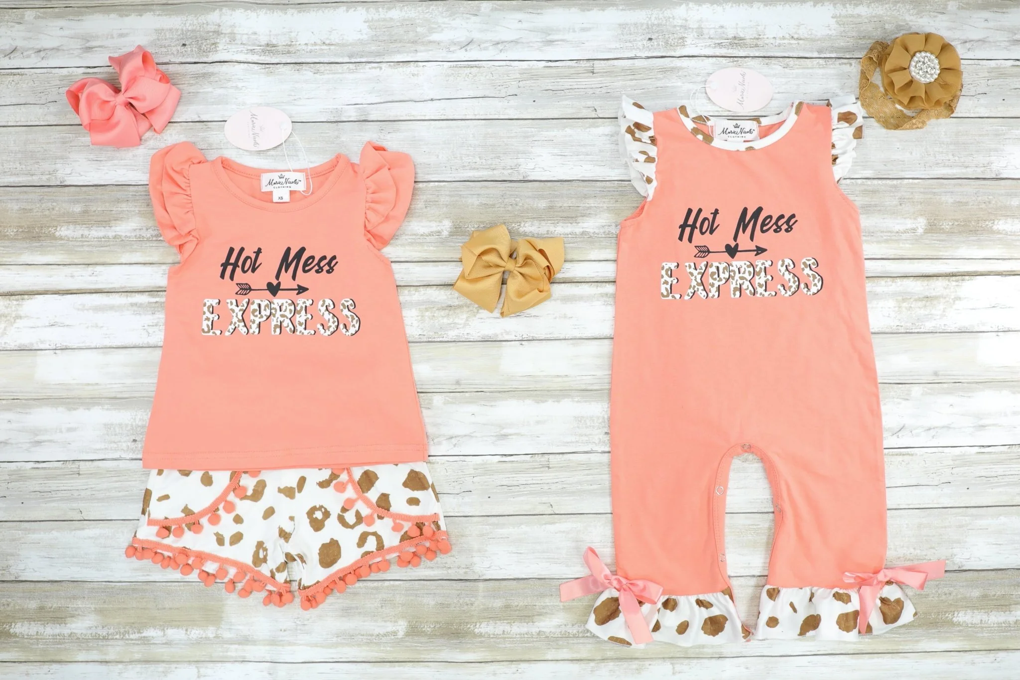 "Hot Mess Express" Ruffle Romper - Image 2