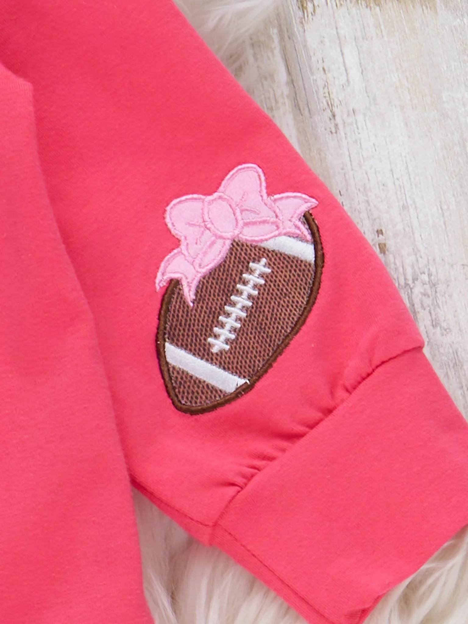 Hot Pink Touchdown Embroidered Outfit - Image 4