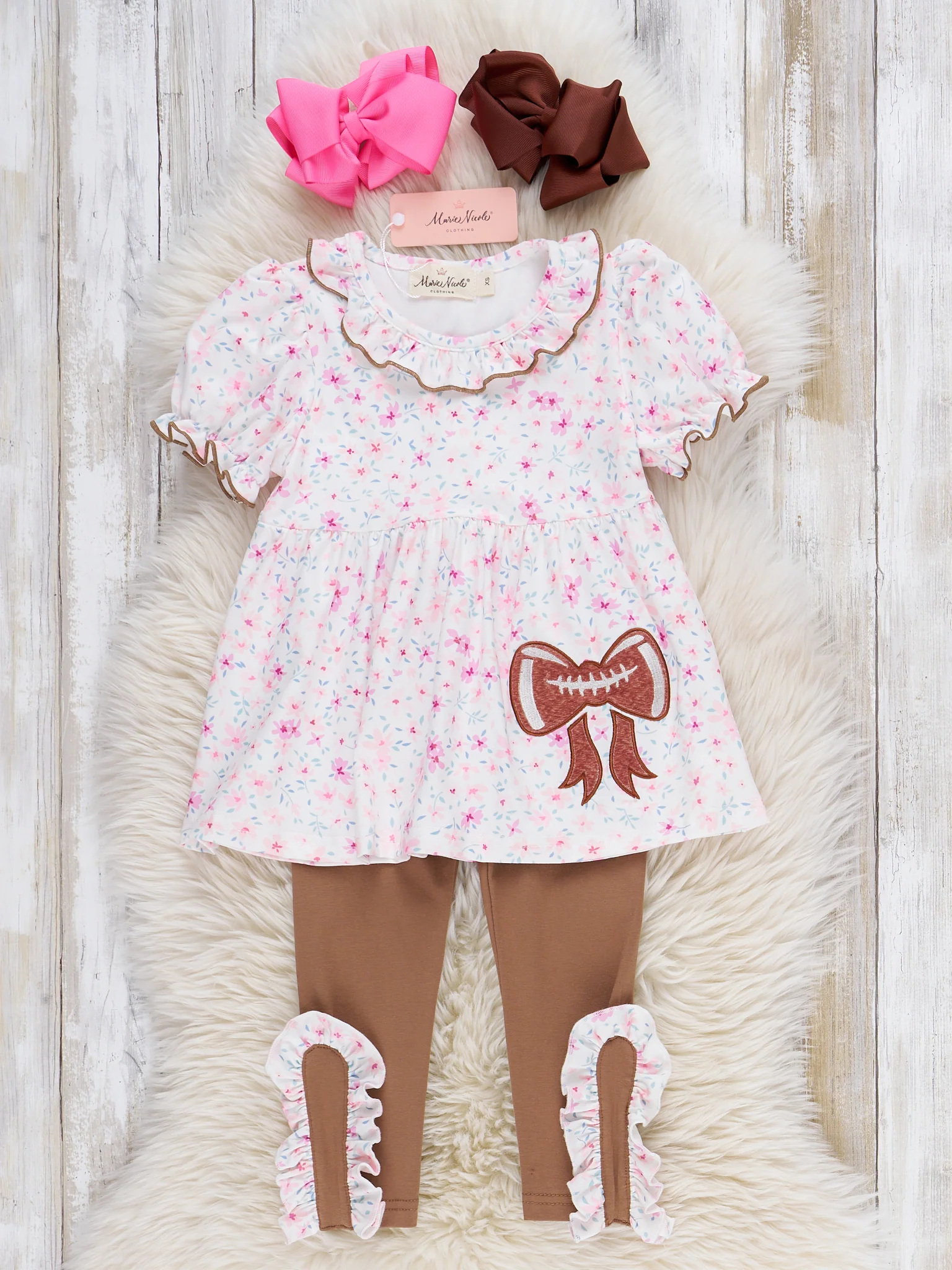 Huddle & Hairbows Embroidered Outfit