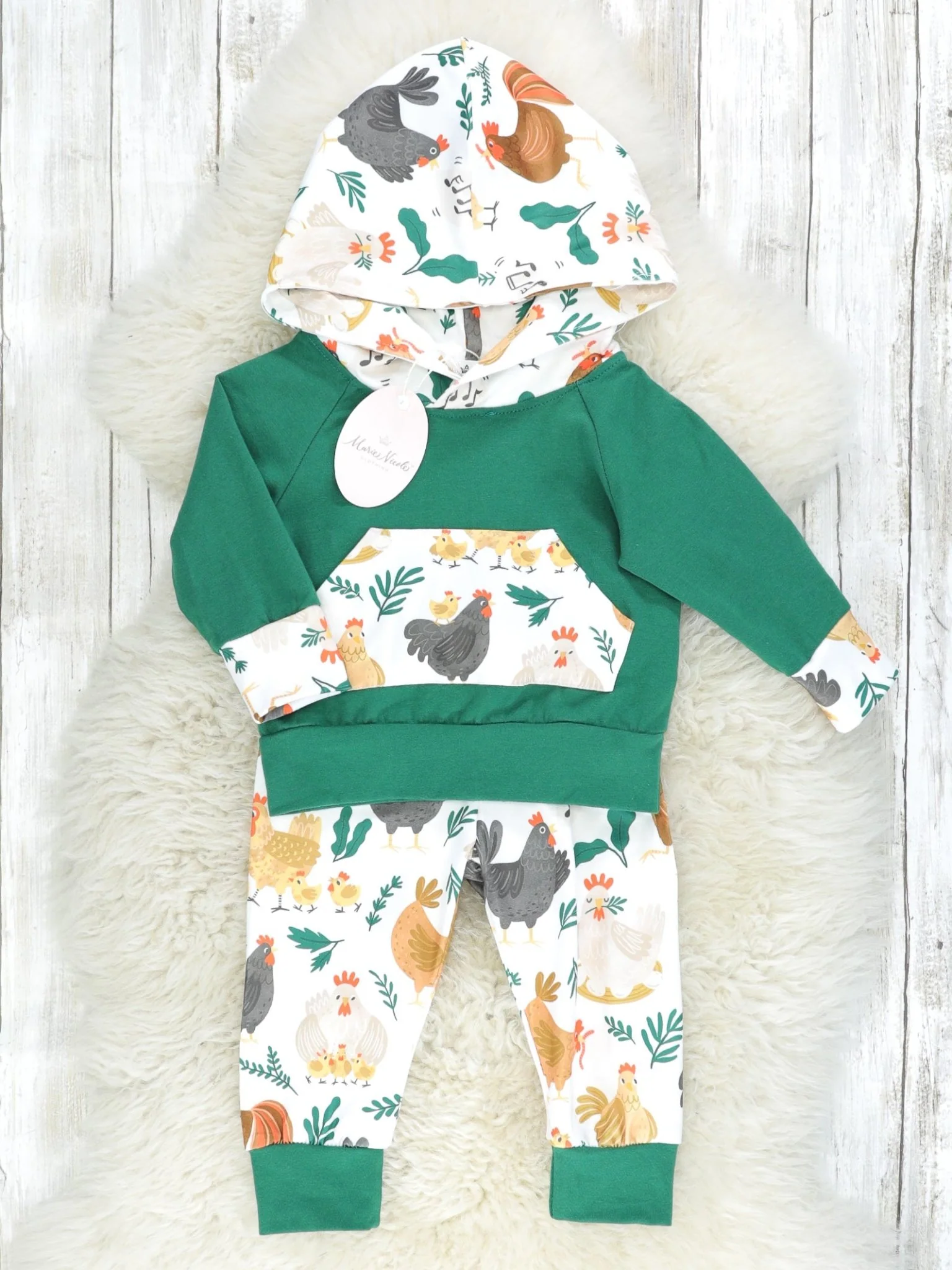 Hunter Green Chicken Outfit