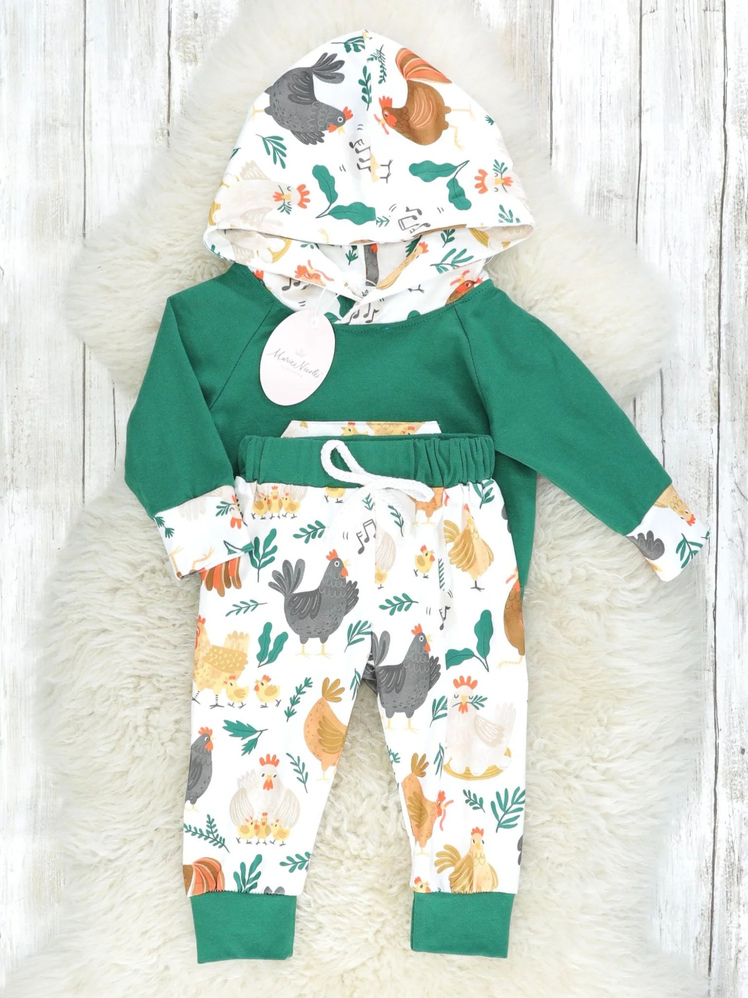 Hunter Green Chicken Outfit - Image 2