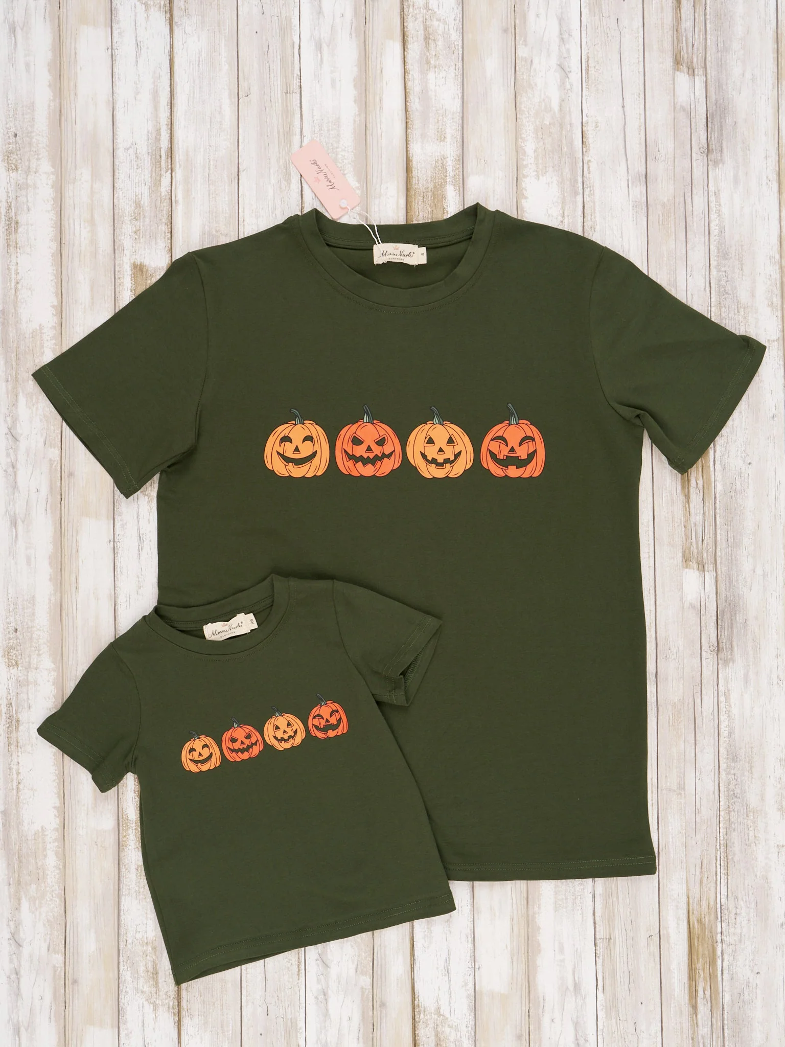 Hunter Green Family Jack-O-Lantern Shirt