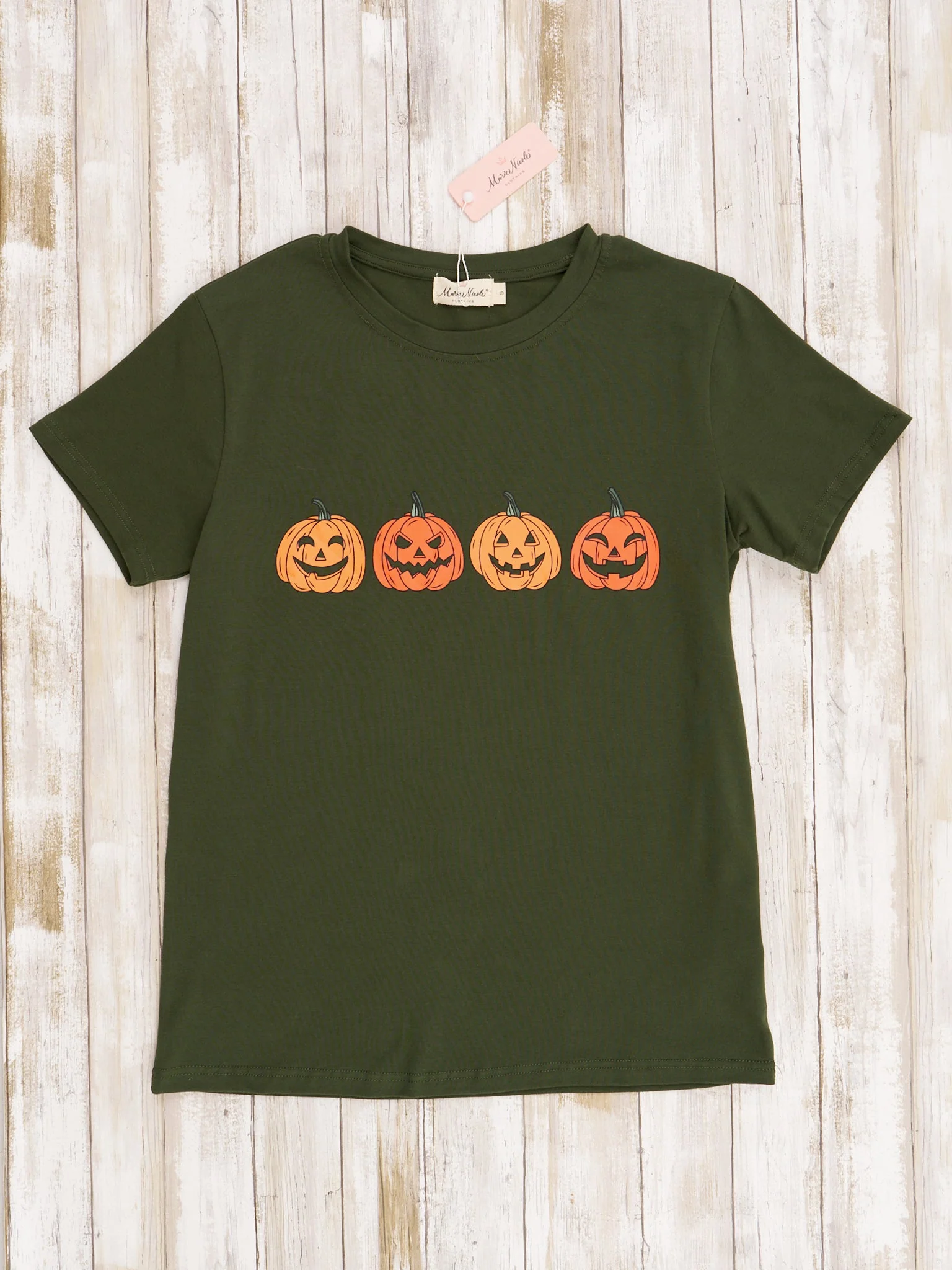 Hunter Green Family Jack-O-Lantern Shirt - Image 3