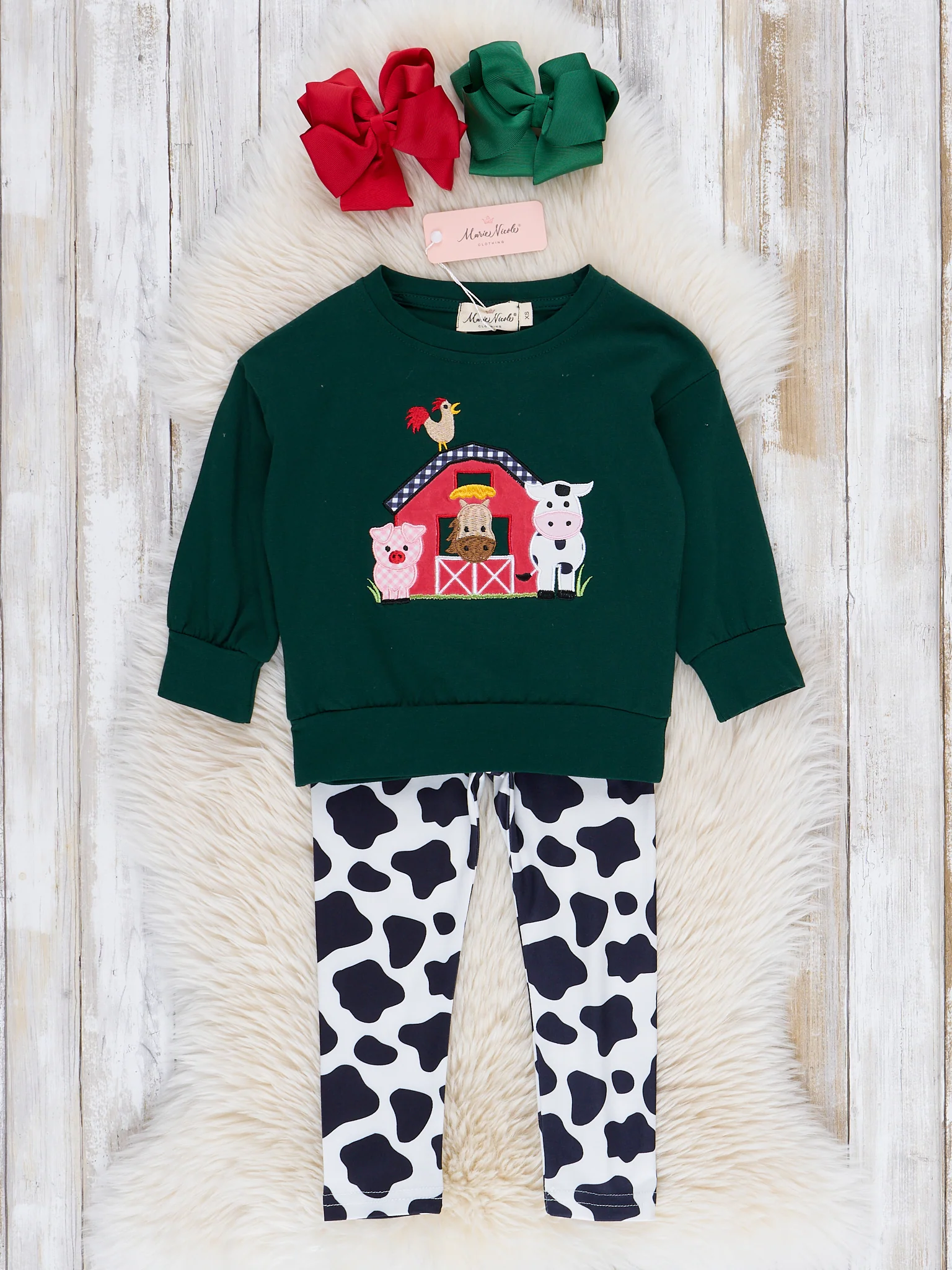 Hunter Green Farm Friends Outfit