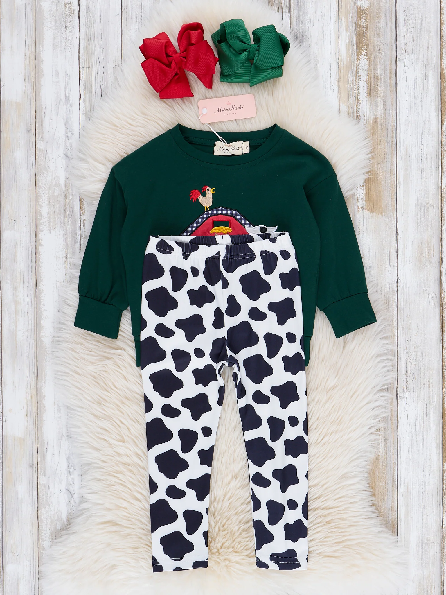 Hunter Green Farm Friends Outfit - Image 2