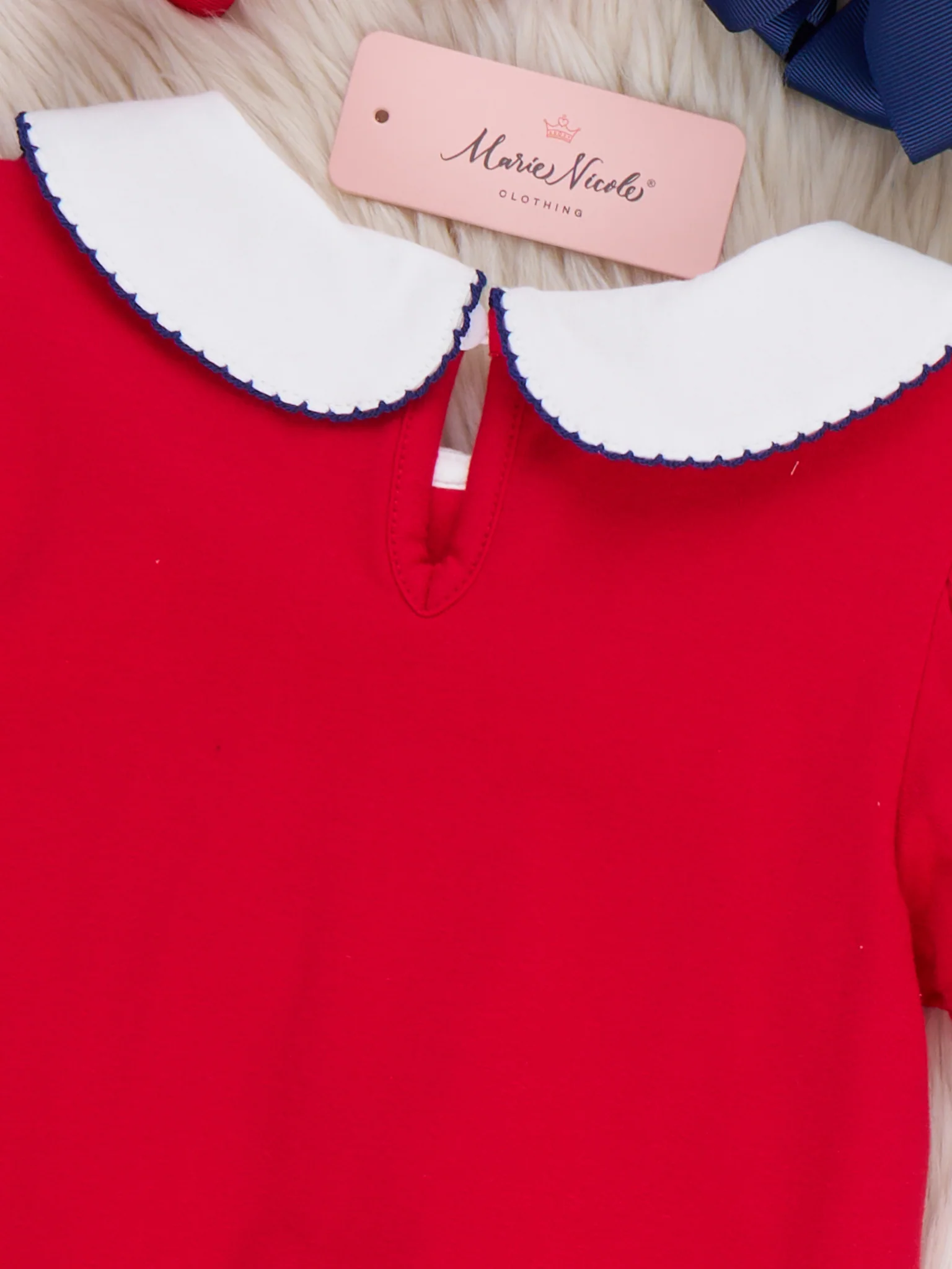 Ice Cream & Independence Embroidered Ruffle Dress - Image 4