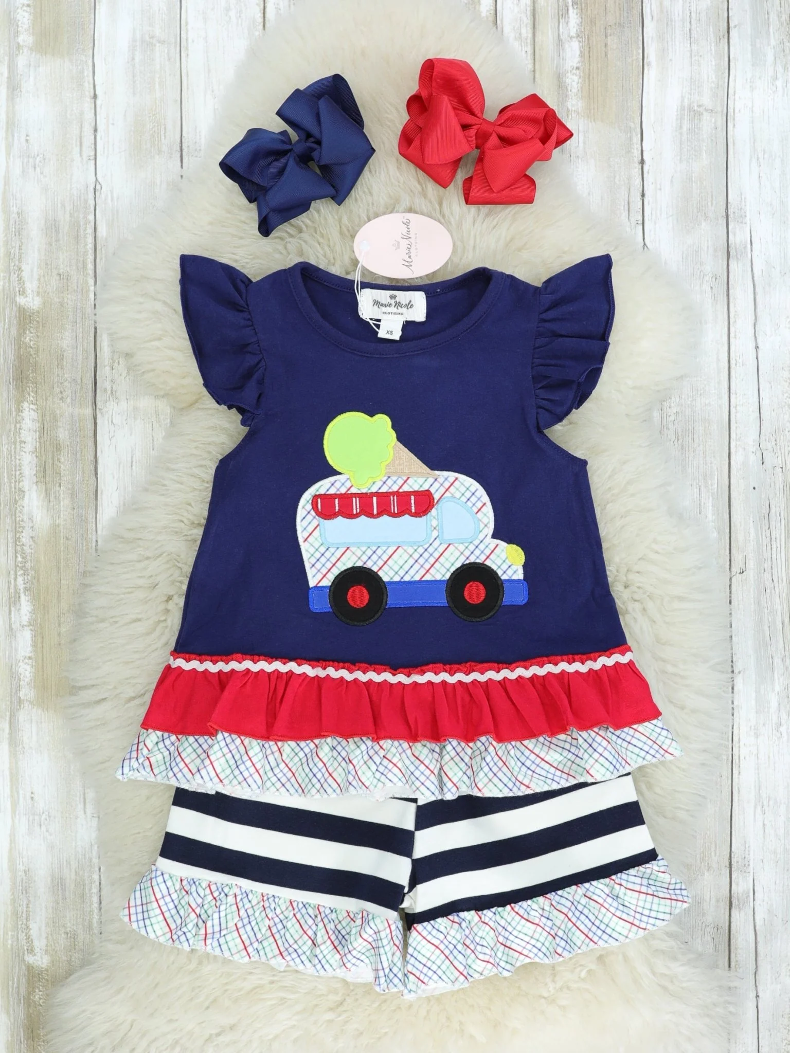 Ice Cream Truck Ruffle Outfit