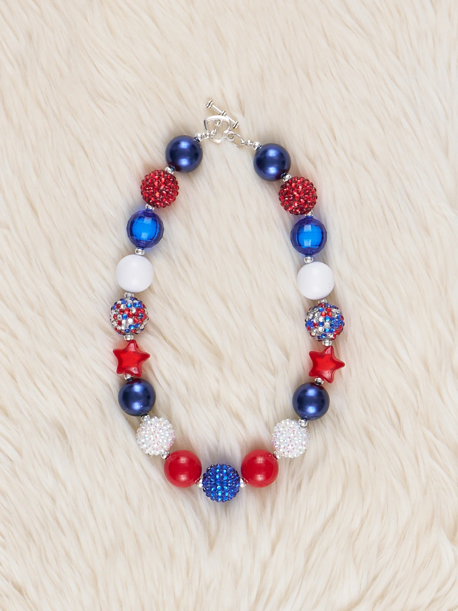 Independence Sparkles Bubblegum Necklace