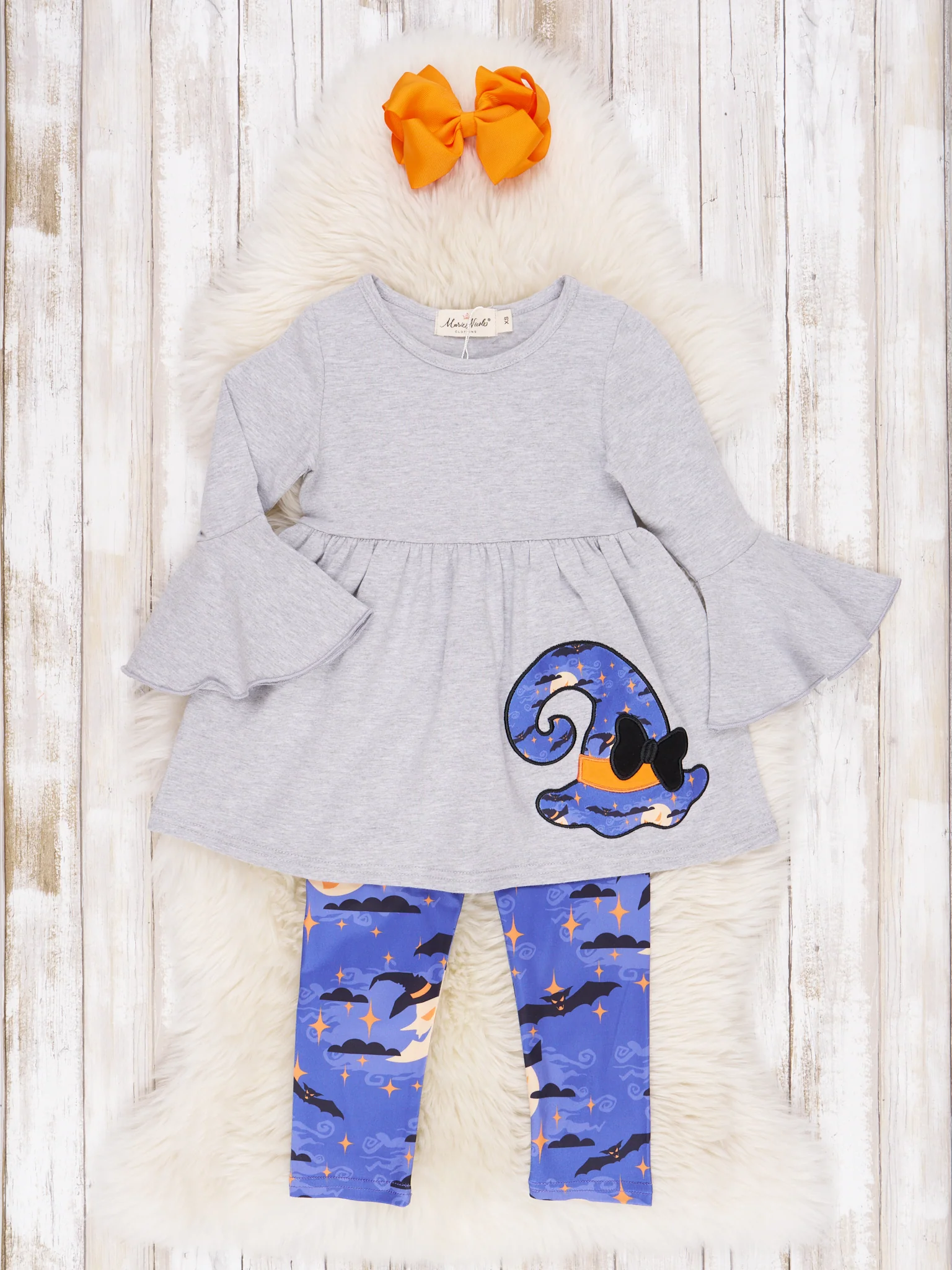 Indigo Witchy Ruffle Scarf Outfit - Image 3