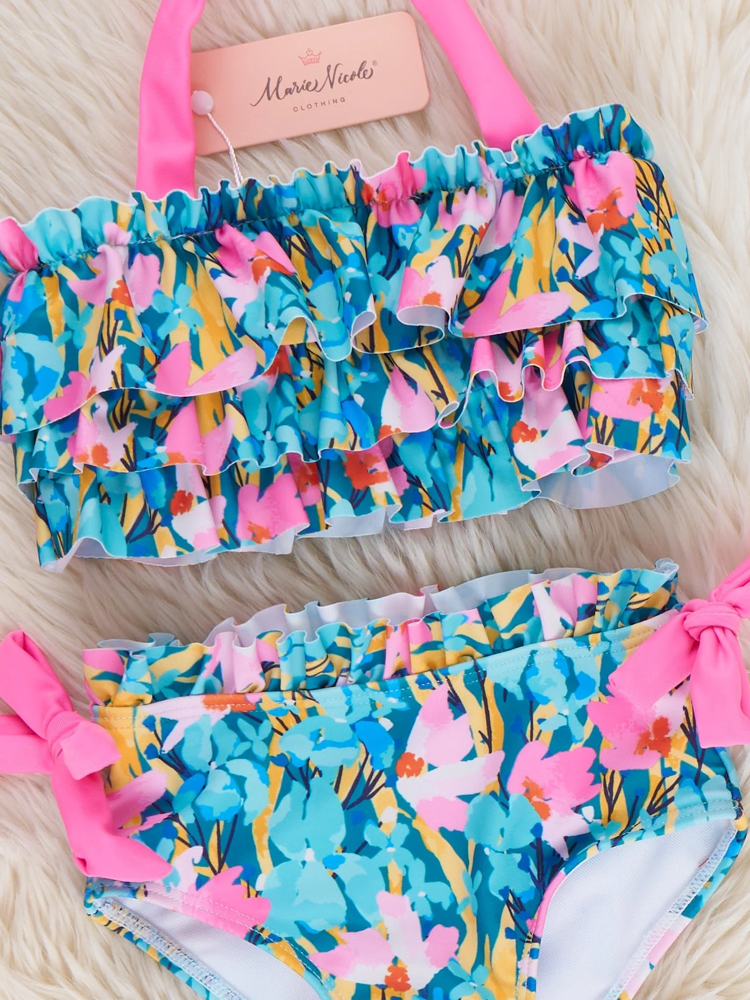 Island Flora Ruffle Swimsuit - Image 2