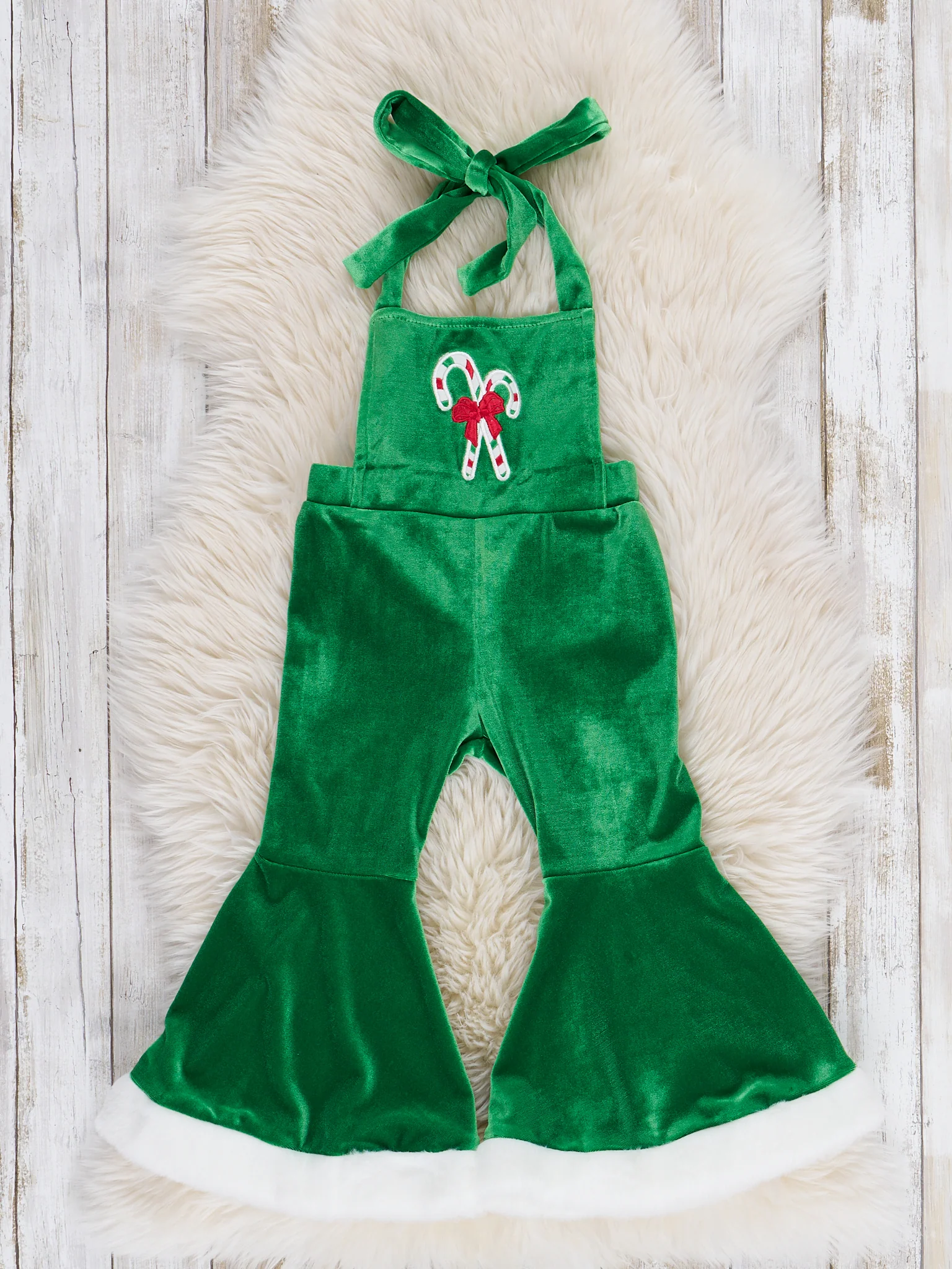 Jolly Candy Velvet Bell Bottom Outfit - Image 4