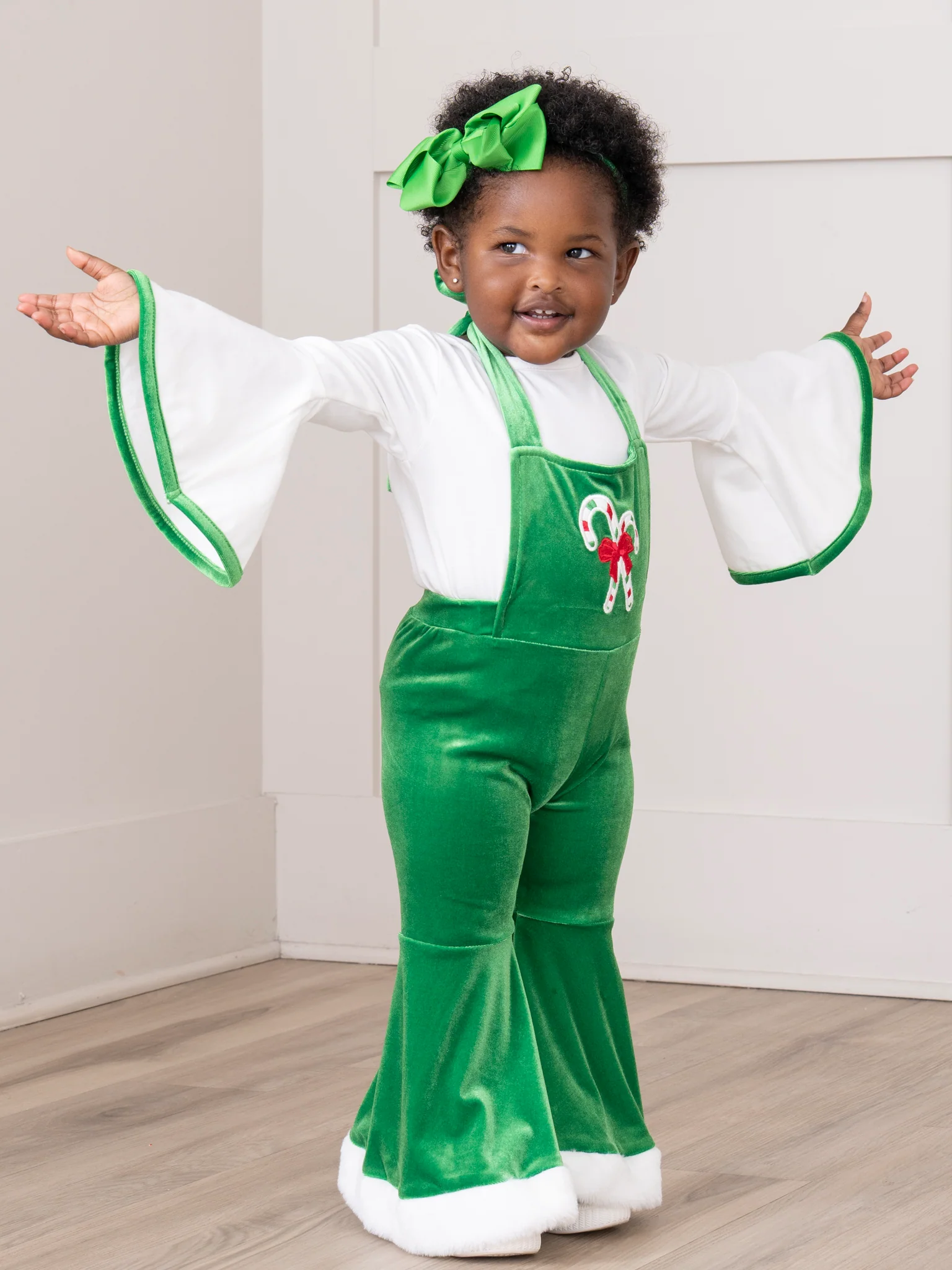 Jolly Candy Velvet Bell Bottom Outfit - Image 6