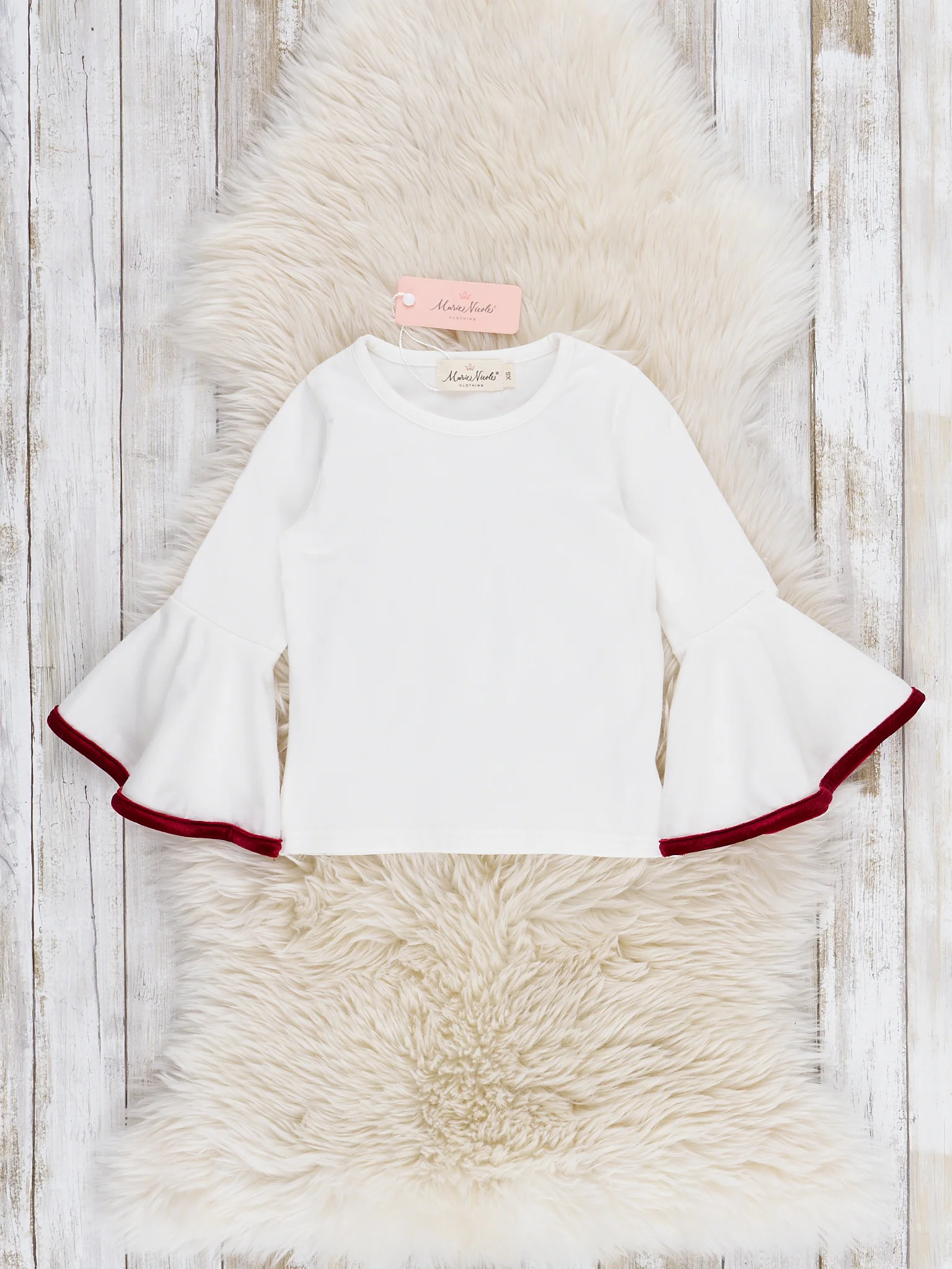 Jolly Santa Velvet Bell Bottom Outfit - Image 3