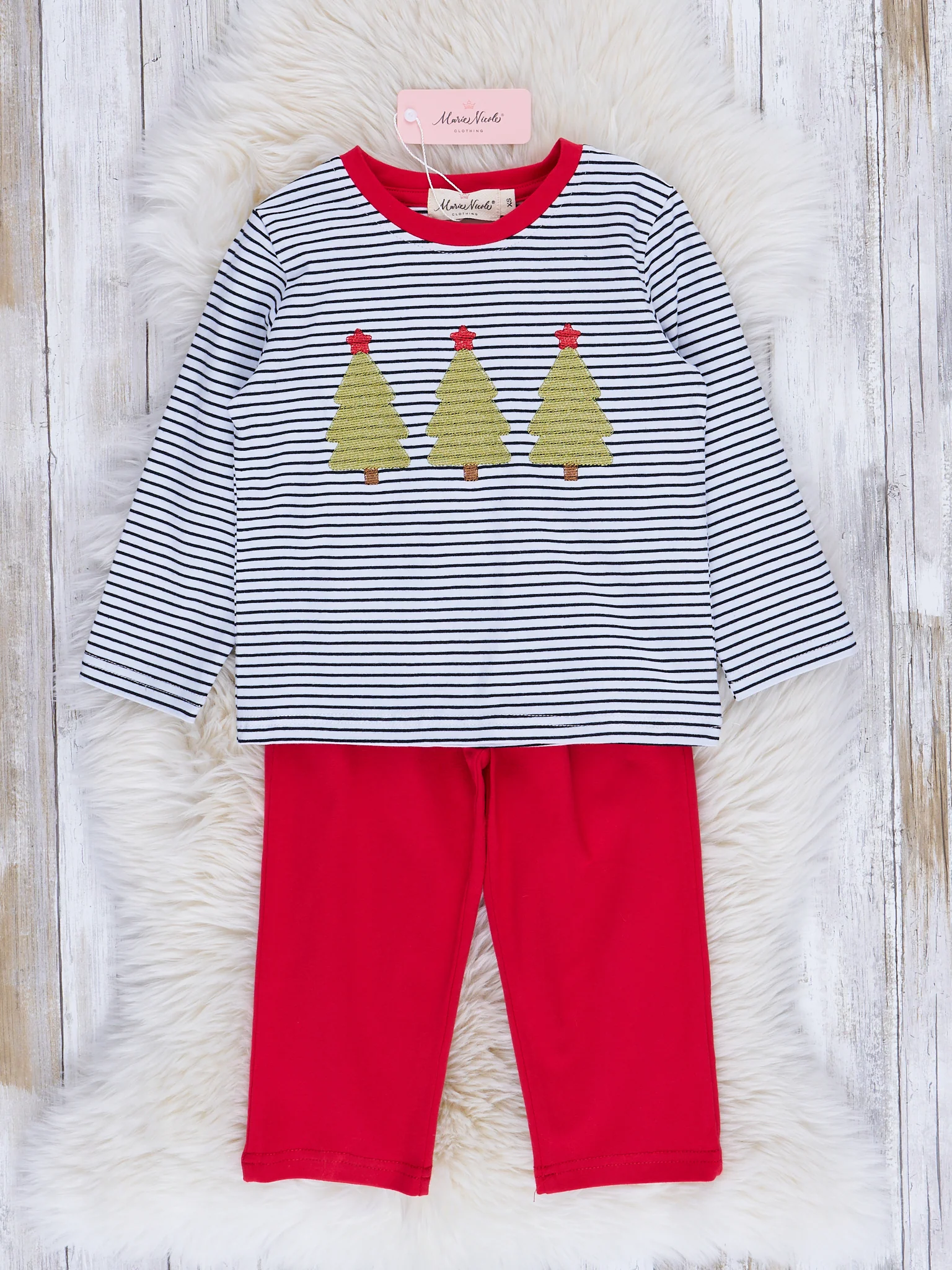 Jolly Stripes Embroidered Outfit - Image 2