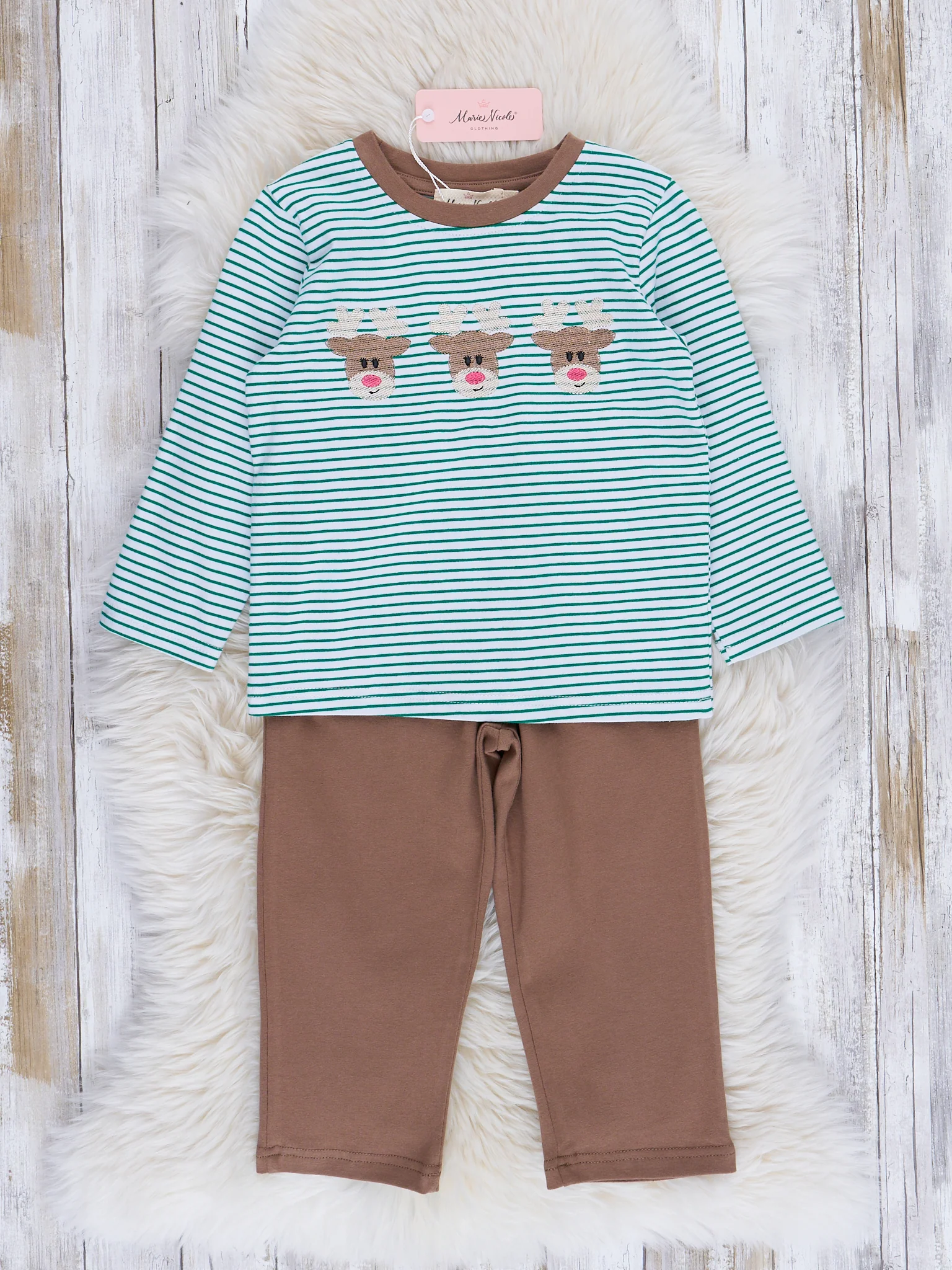 Jolly Stripes Embroidered Outfit - Image 4